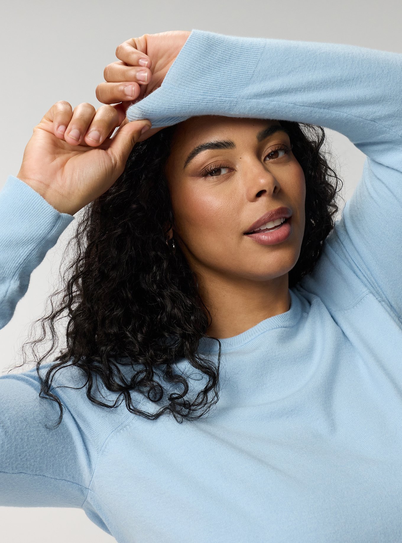 Everyday Soft Crew Pullover Sweater, CASHMERE BLUE, alternate