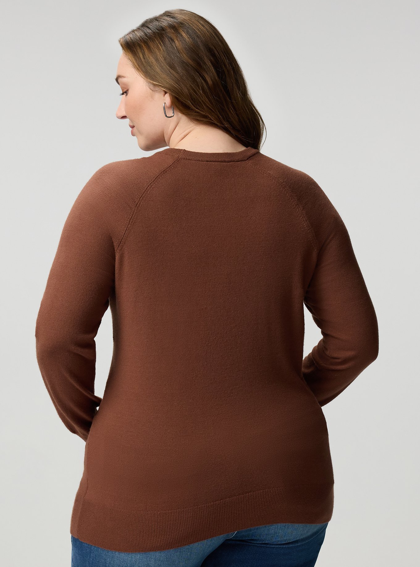Everyday Soft Crew Pullover Sweater, CAPPUCCINO, alternate