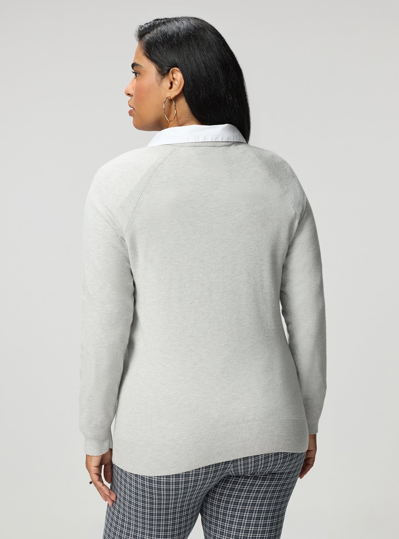 Everyday Soft Crew Pullover Sweater, LIGHTEST HEATHER GREY, alternate