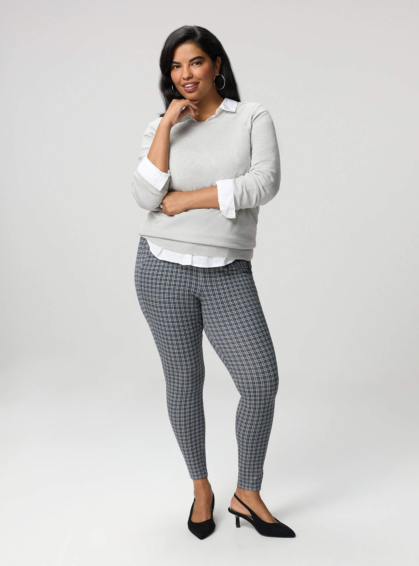 Everyday Soft Crew Pullover Sweater, LIGHTEST HEATHER GREY, alternate