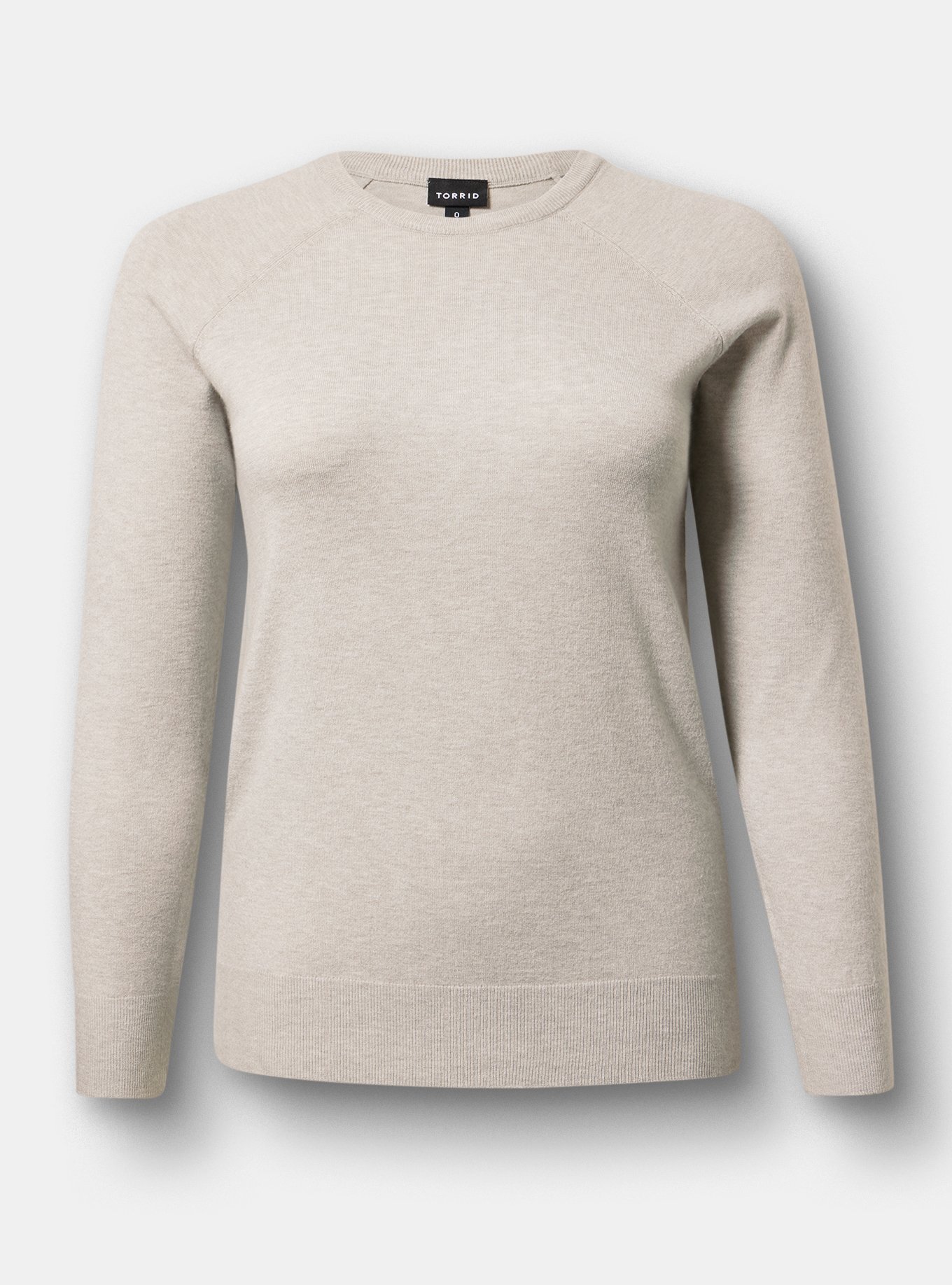 Everyday Soft Crew Pullover Sweater, LIGHTEST HEATHER GREY, hi-res