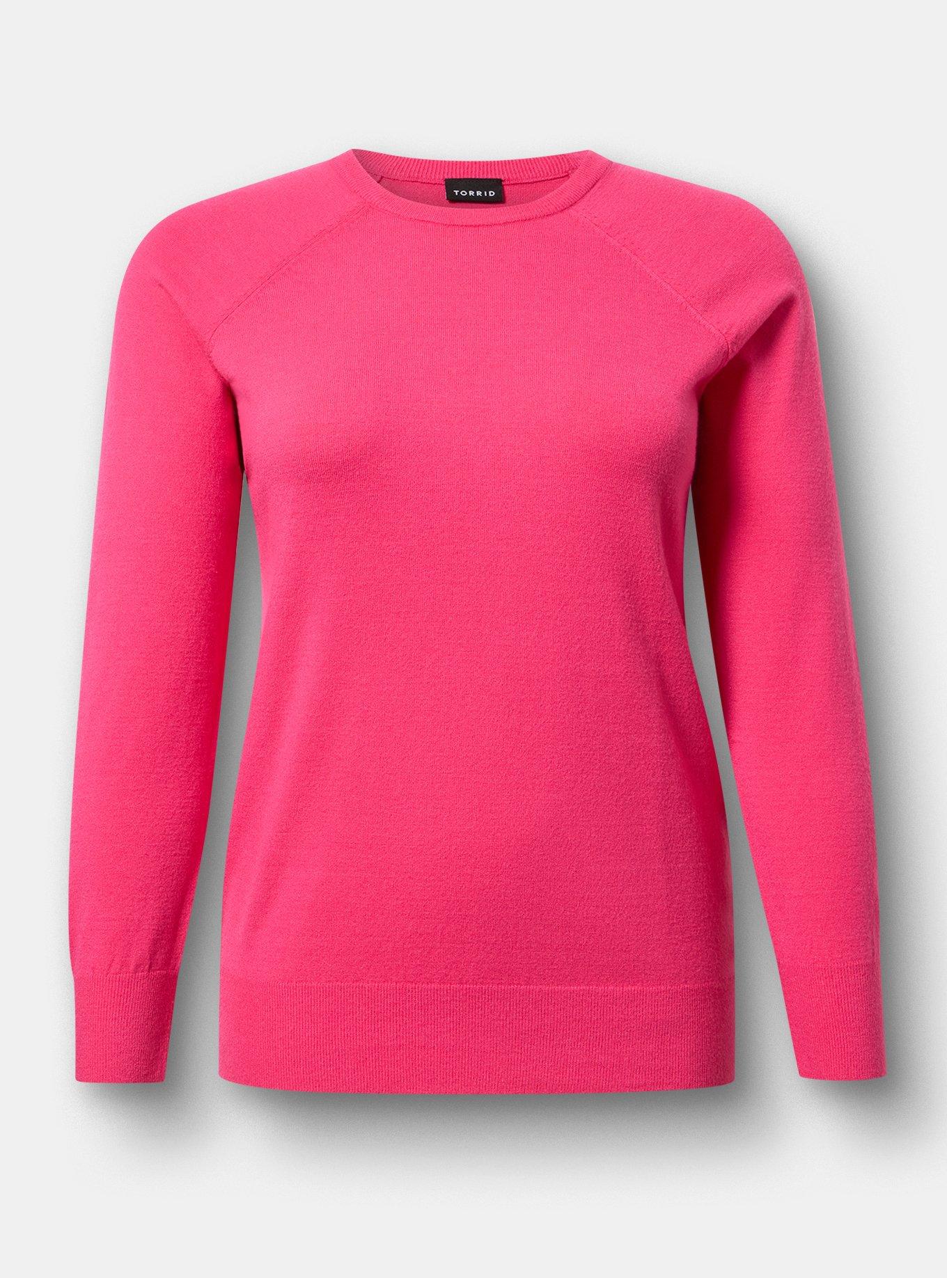 Everyday Soft Crew Pullover Sweater, BEETROOT PURPLE, flat