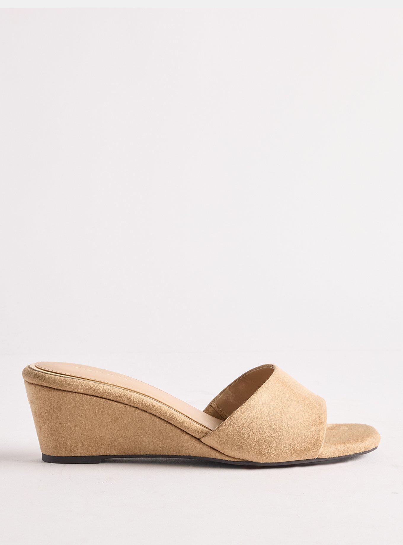 Single Strap Wedge (WW), TAUPE, alternate