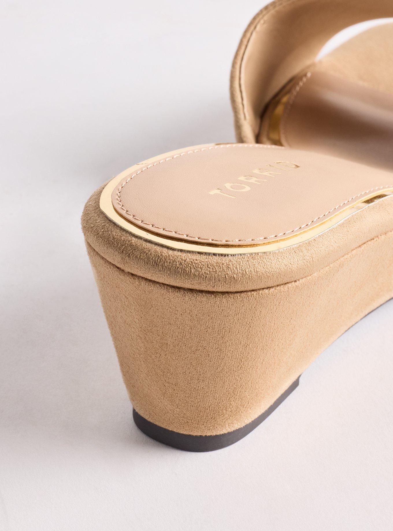 Single Strap Wedge (WW), TAUPE, alternate