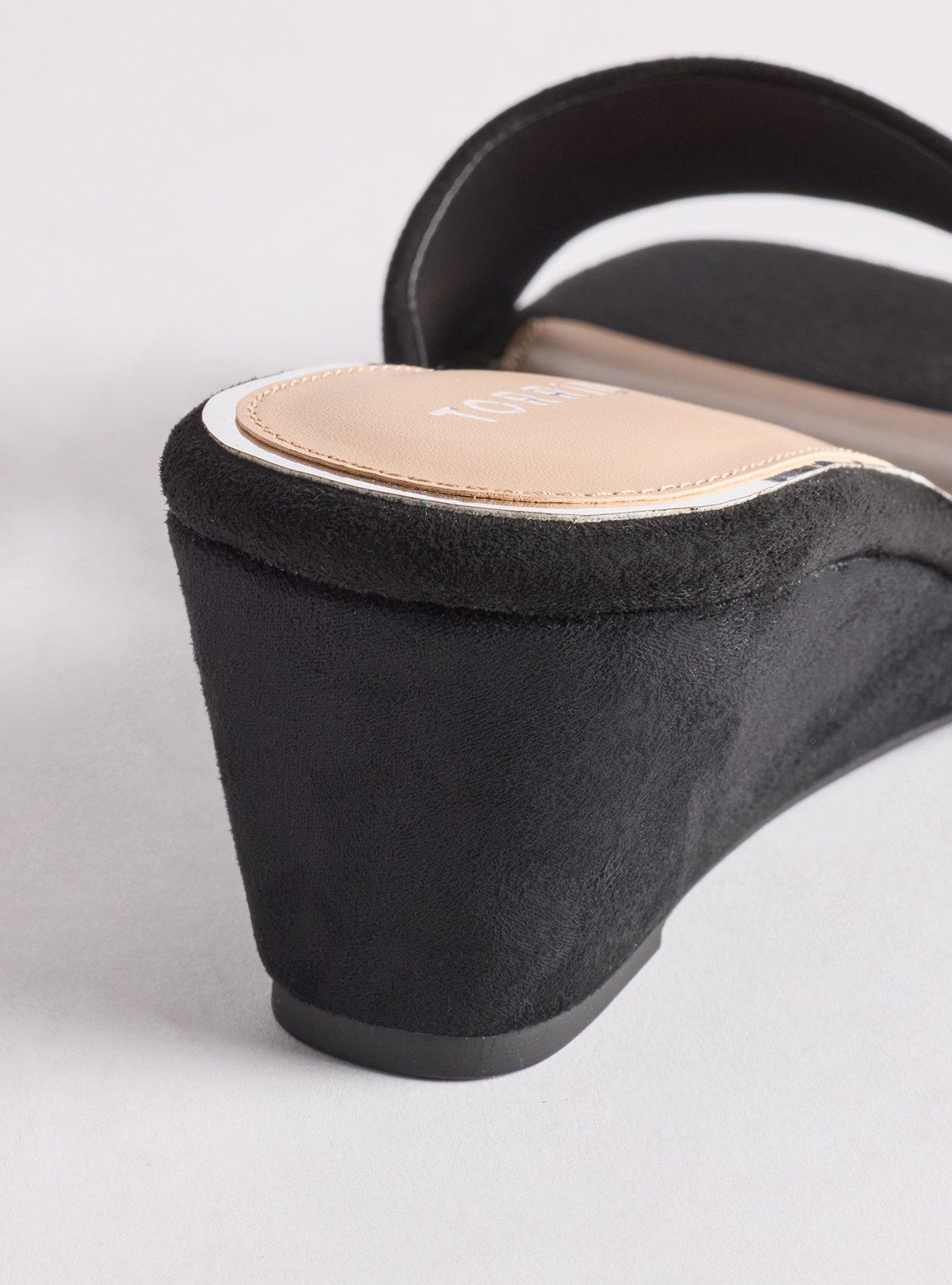 Single Strap Wedge (WW), BLACK, alternate