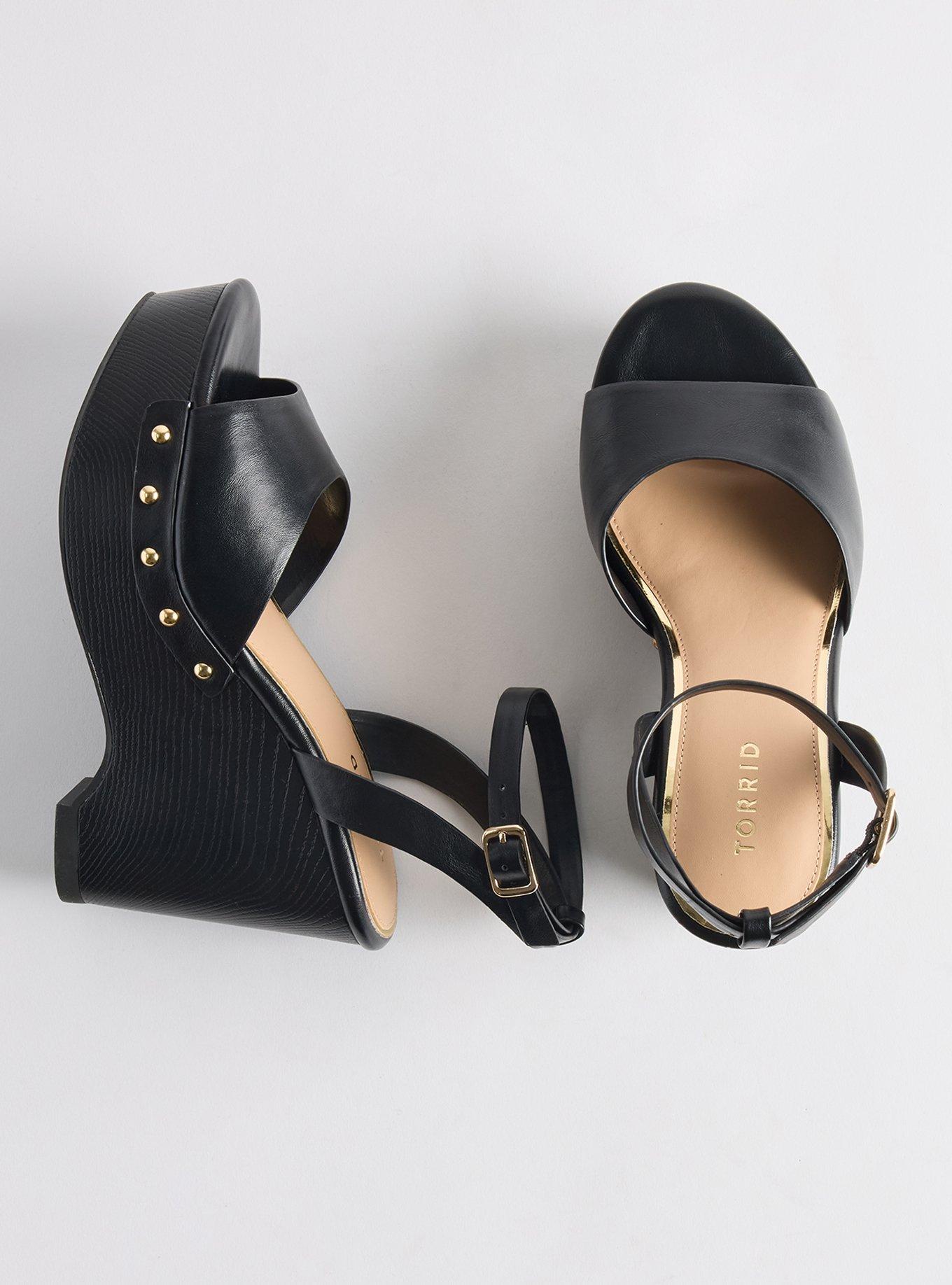 Platform Wood Wedge (WW), BLACK, hi-res