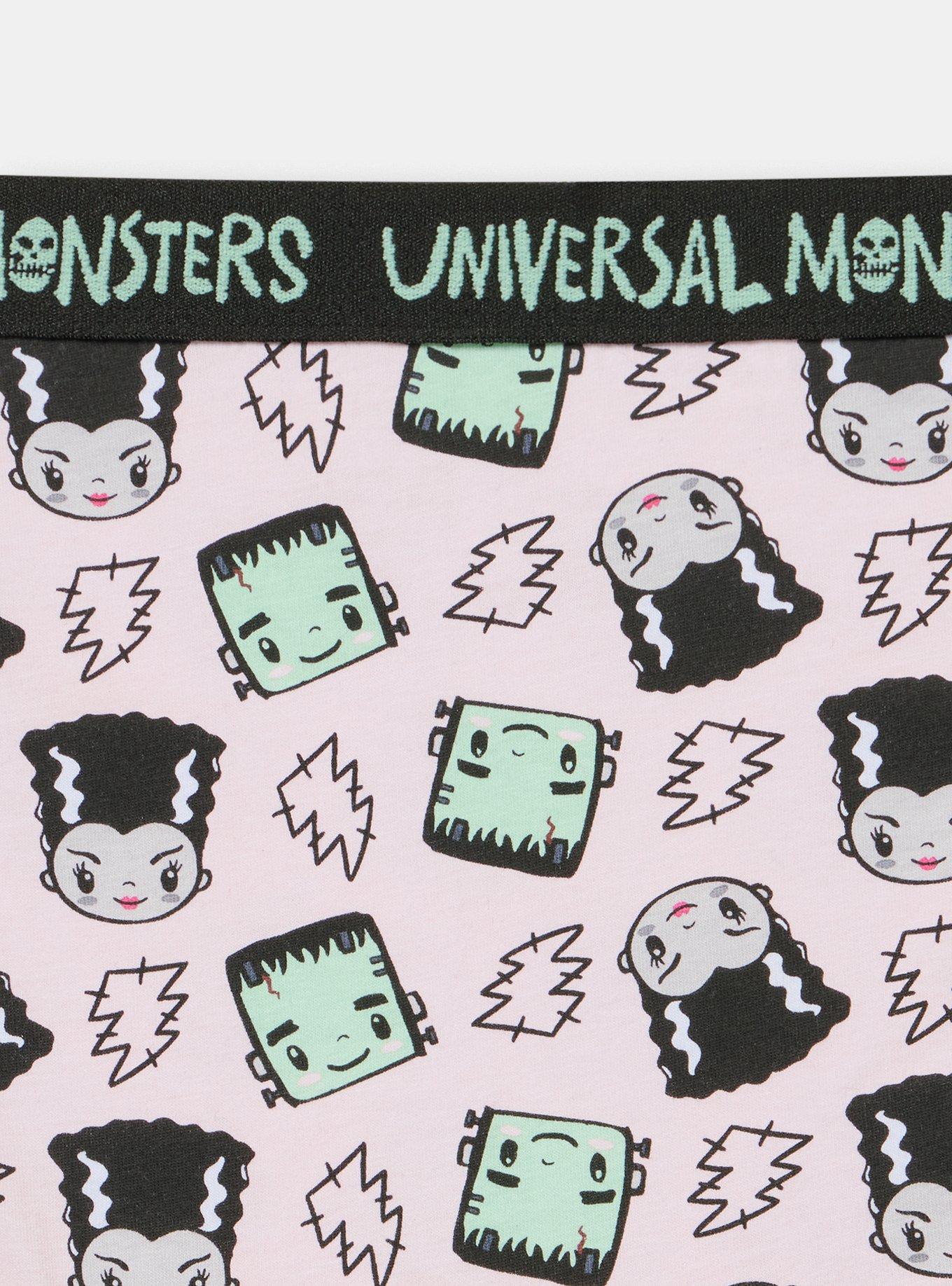 Plus Size Monsters Mid-Rise Cotton Brief Panty, MULTI, alternate