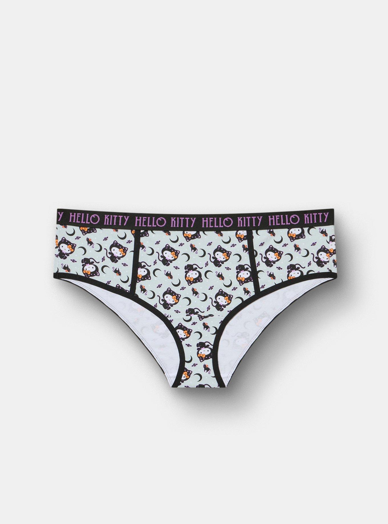 Plus Size Hello Kitty Halloween Mid-Rise Cotton Hipster Panty, MULTI, hi-res