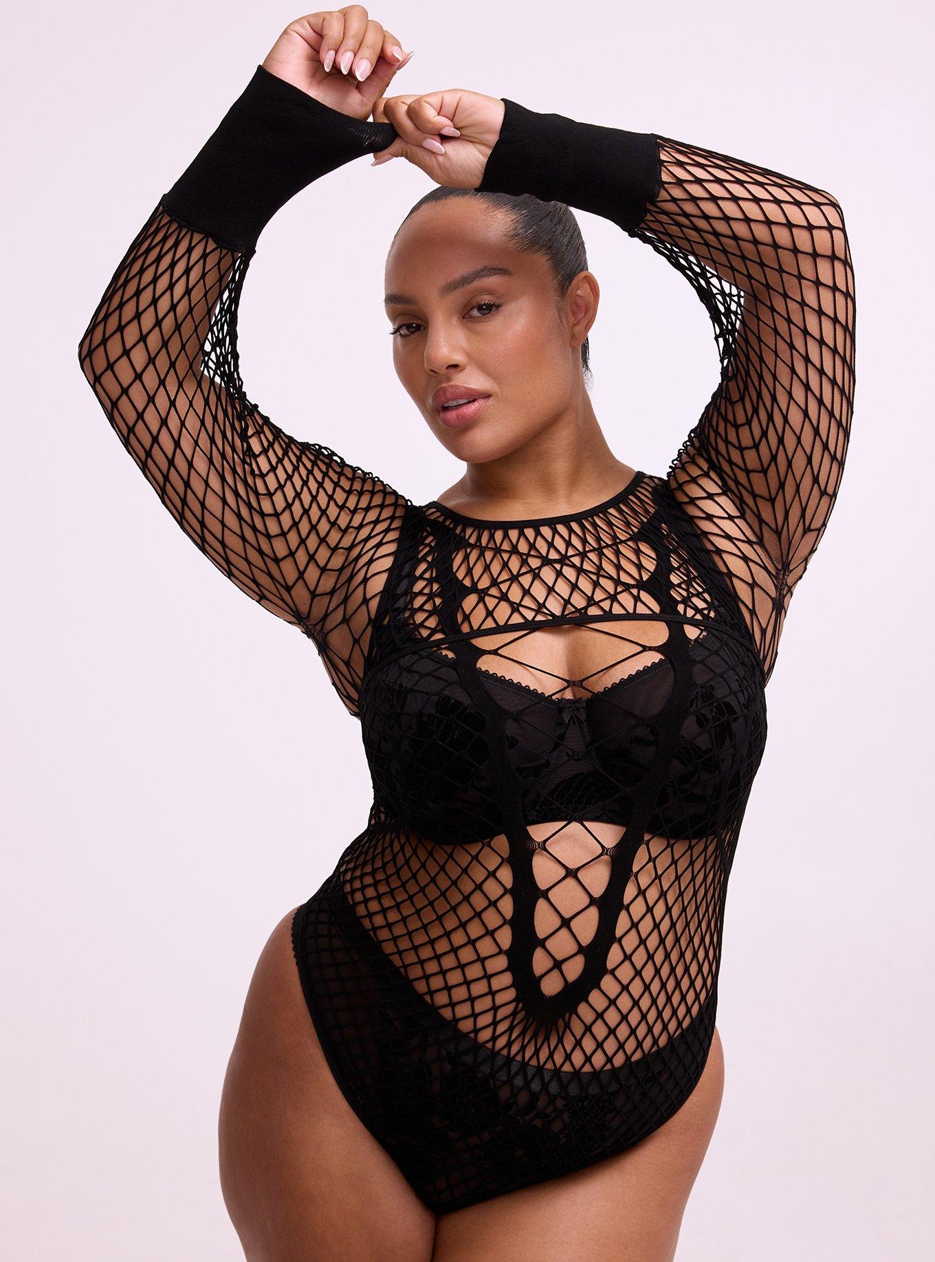 Nightfall Open Net Long Sleeve Shrug, RICH BLACK, alternate