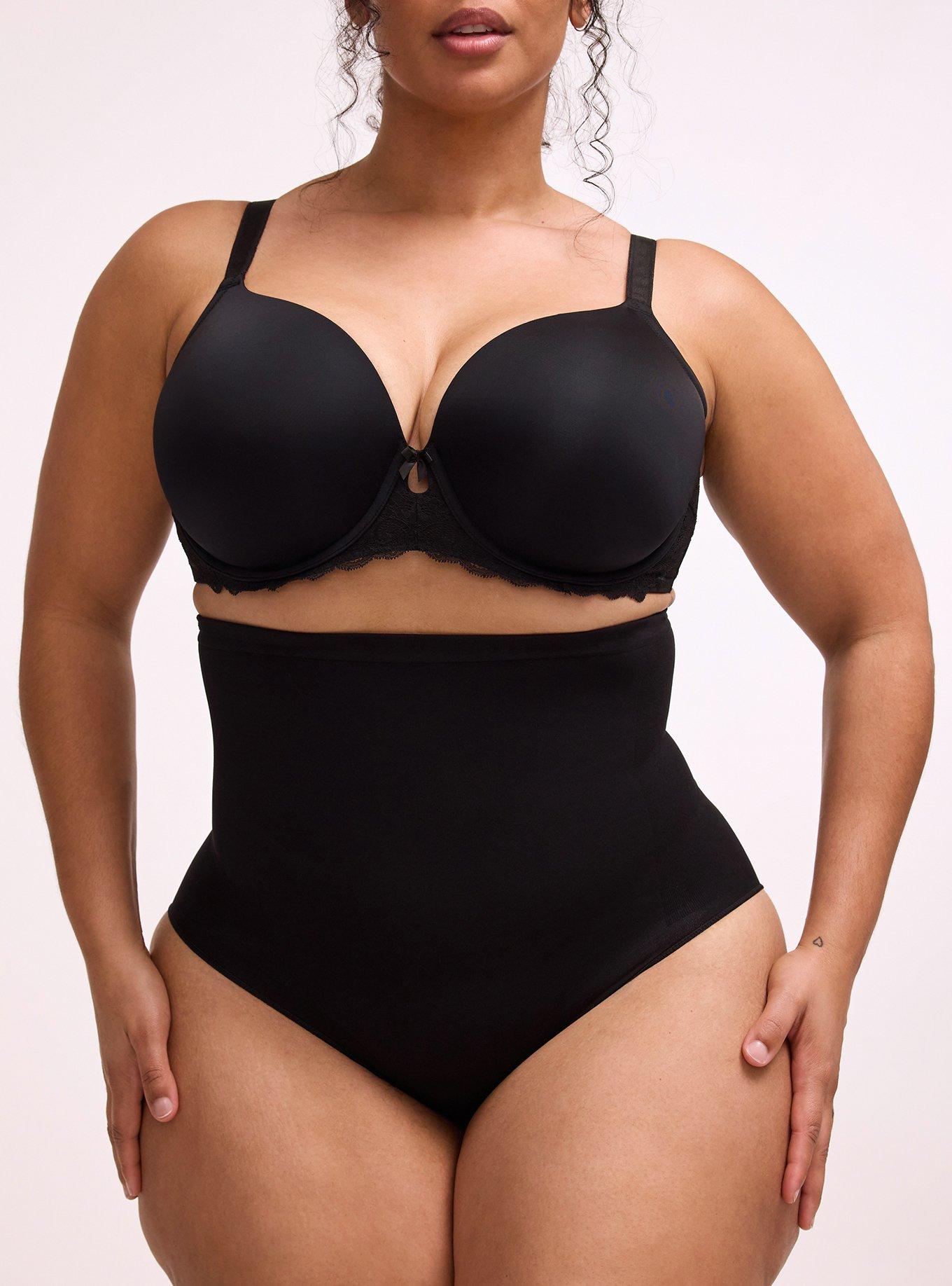 Level 2 Shaping Seamless Ultra High Waist Brief Panty, RICH BLACK, alternate
