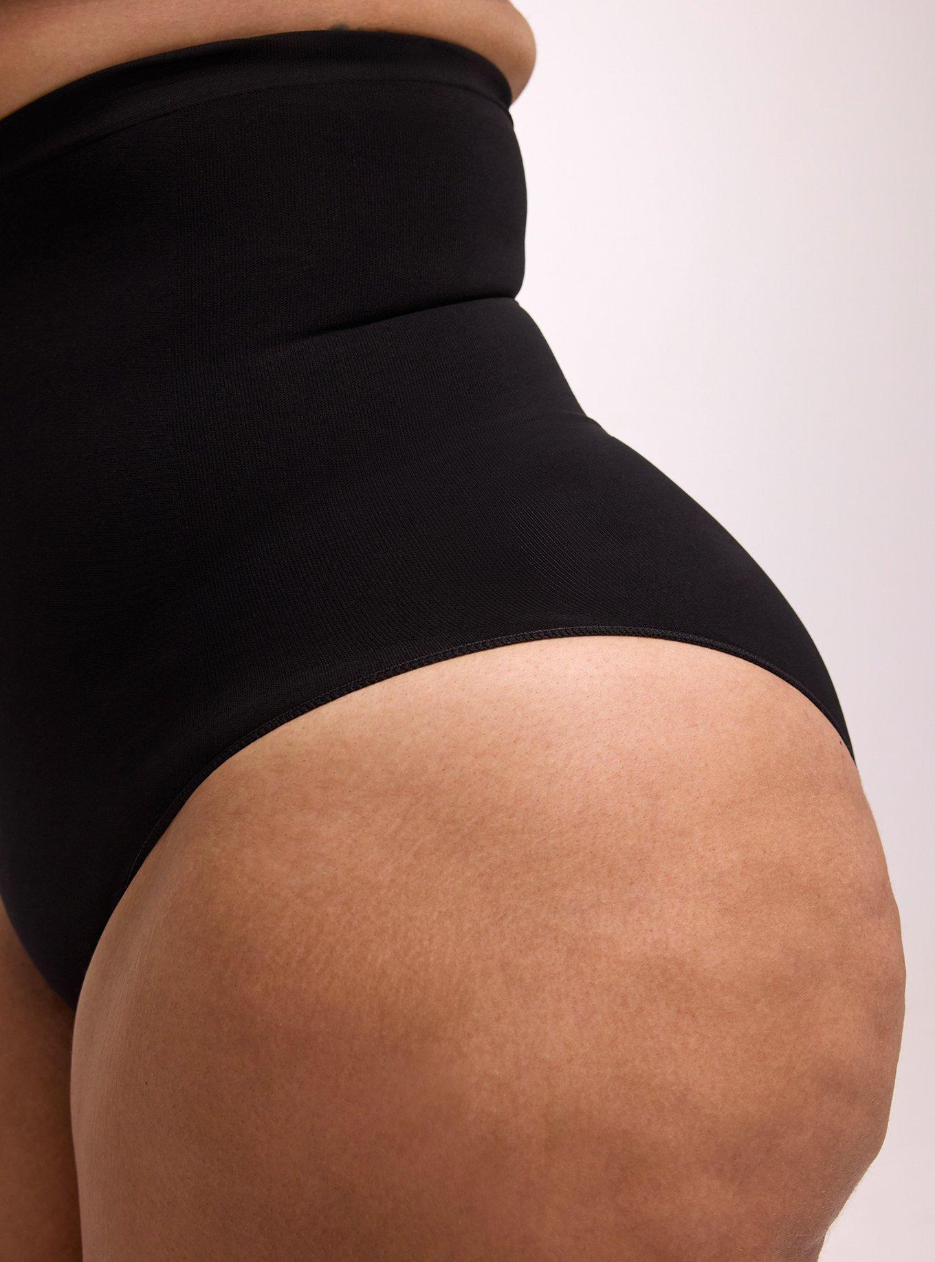 Level 2 Shaping Seamless Ultra High Waist Brief Panty, RICH BLACK, alternate