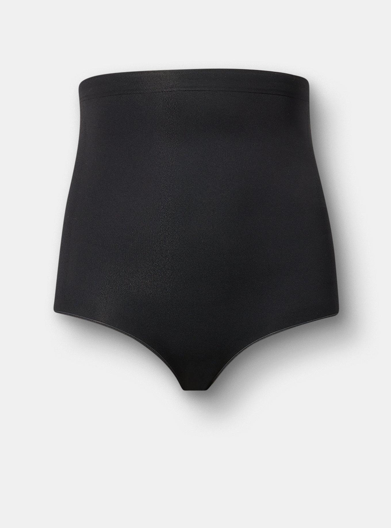 Level 2 Shaping Seamless Ultra High Waist Brief Panty, RICH BLACK, flat
