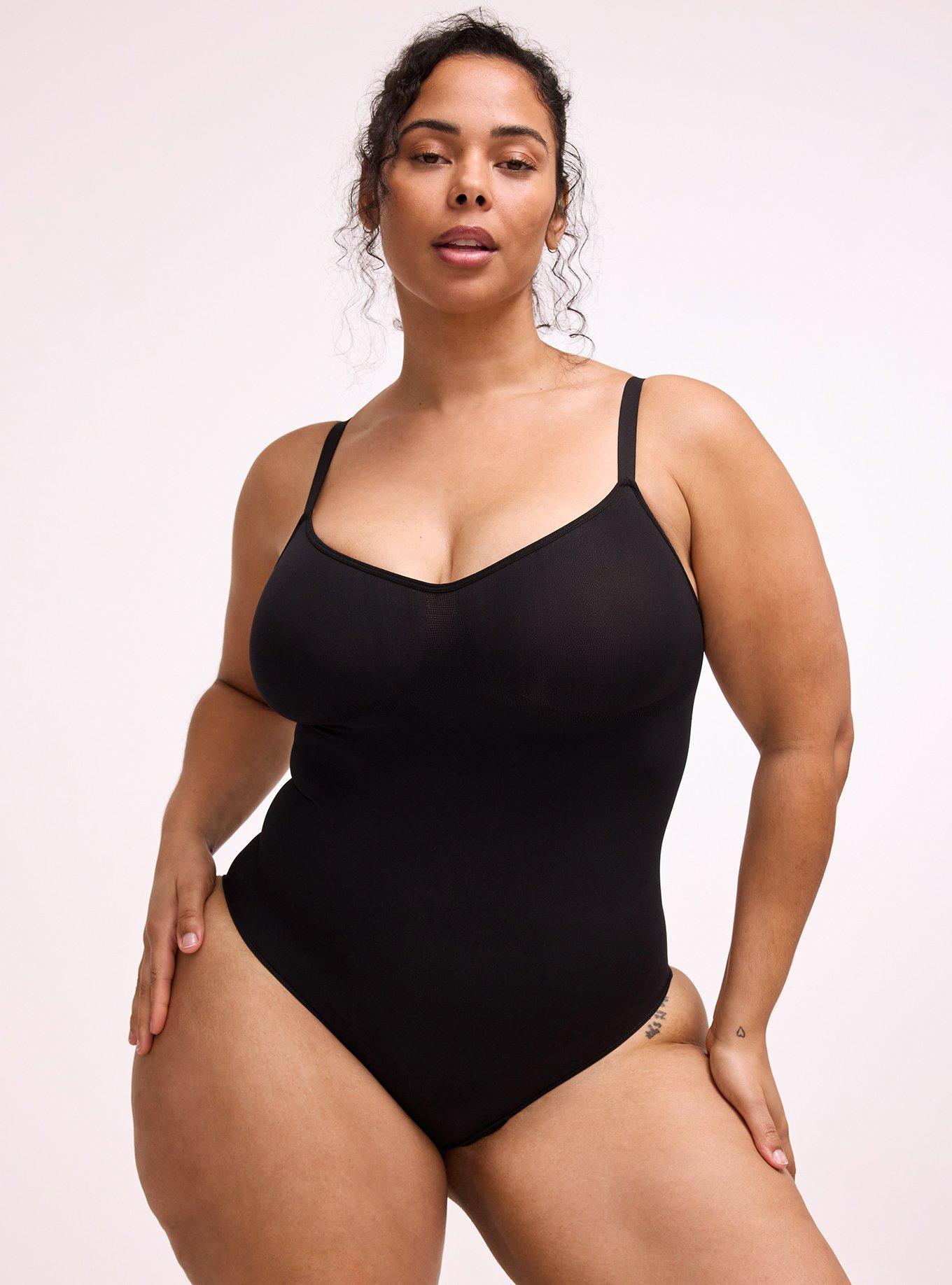 Level 2 Shaping Seamless Brief Bodysuit, RICH BLACK, hi-res