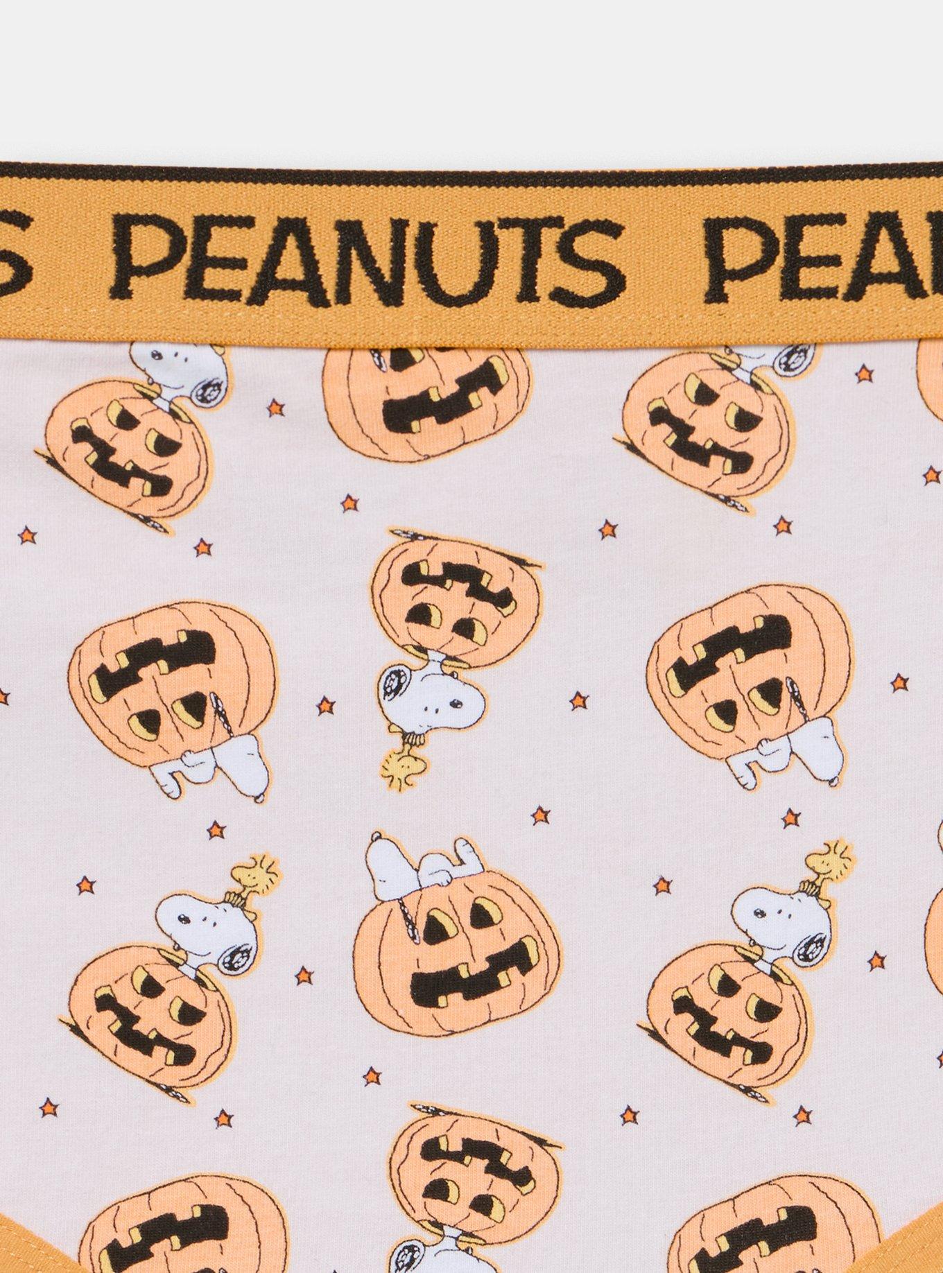 Plus Size Peanuts Halloween Mid-Rise Cotton Cheeky Panty, MULTI, alternate