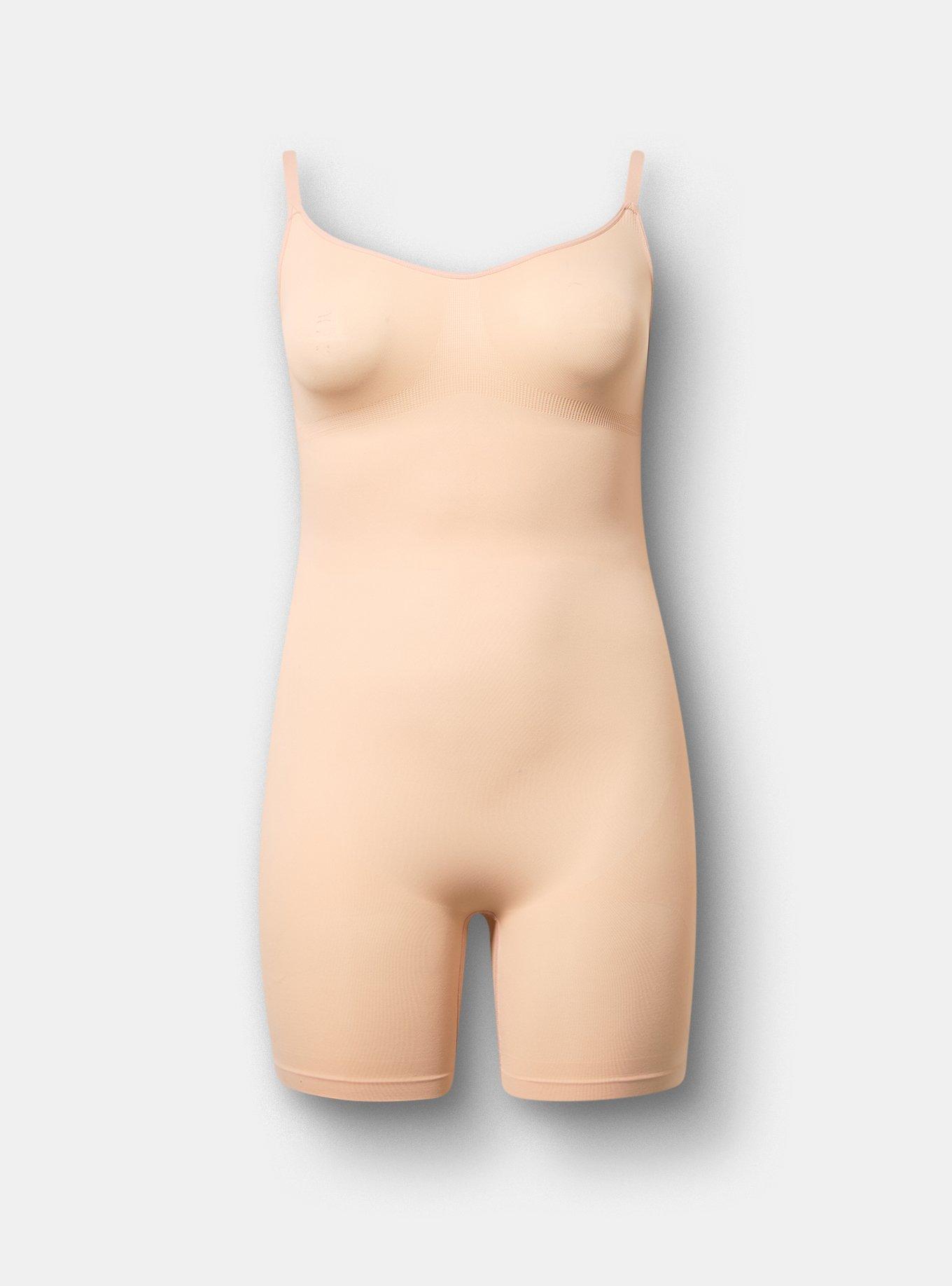 Level 2 Shaping Seamless Mid-Thigh Bodysuit, ROSE DUST, flat