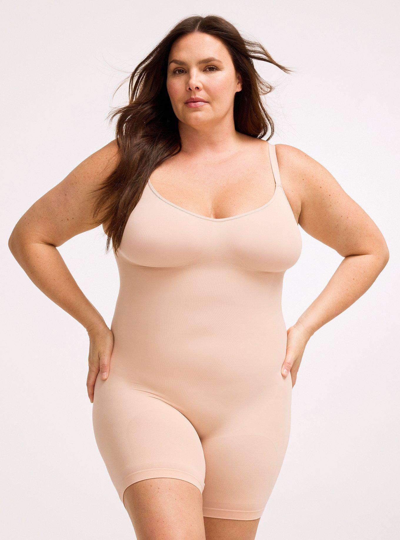 Level 2 Shaping Seamless Mid-Thigh Bodysuit, ROSE DUST, hi-res
