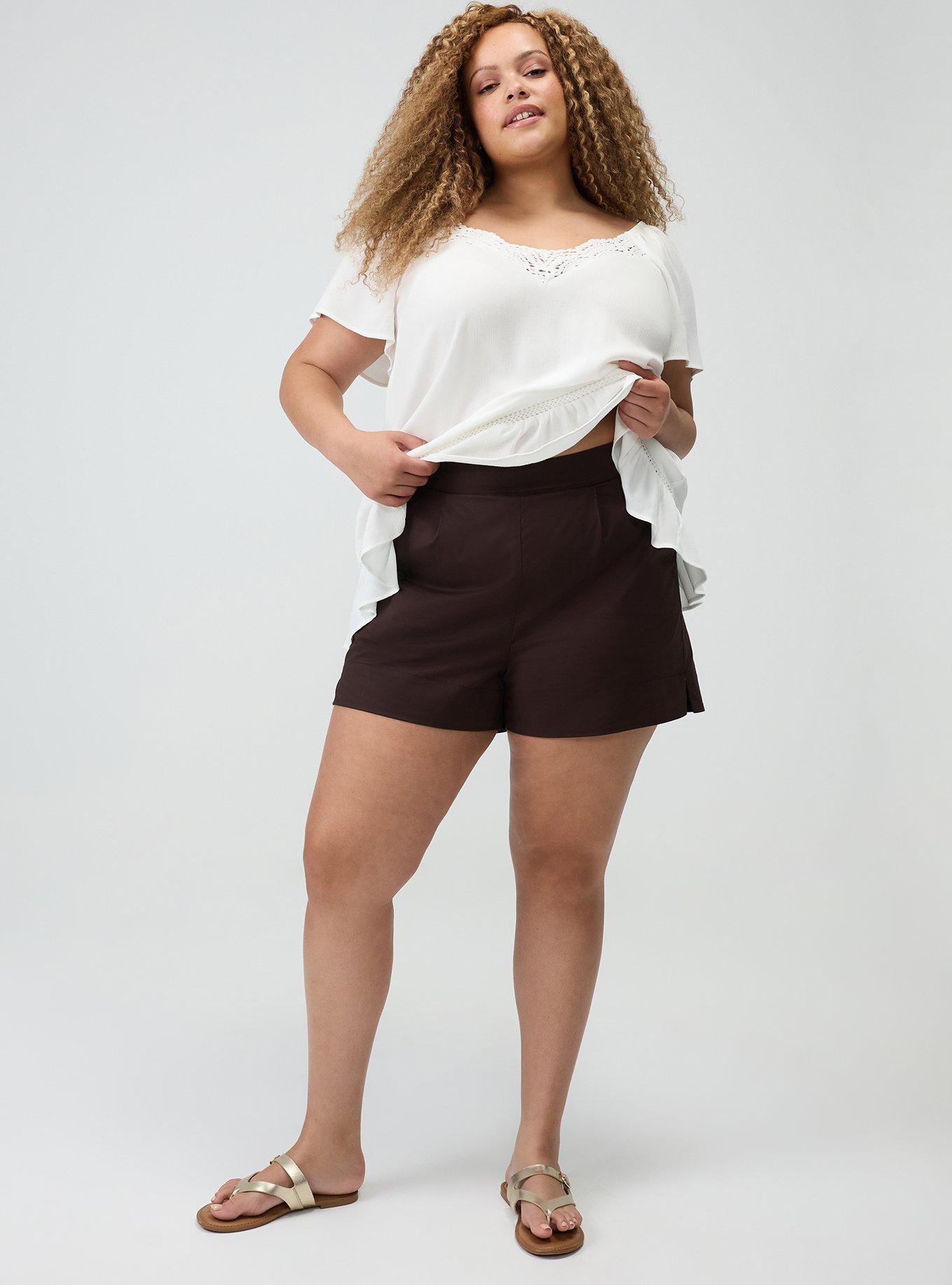 5'' Pull-On Poplin Short, JAVA, hi-res