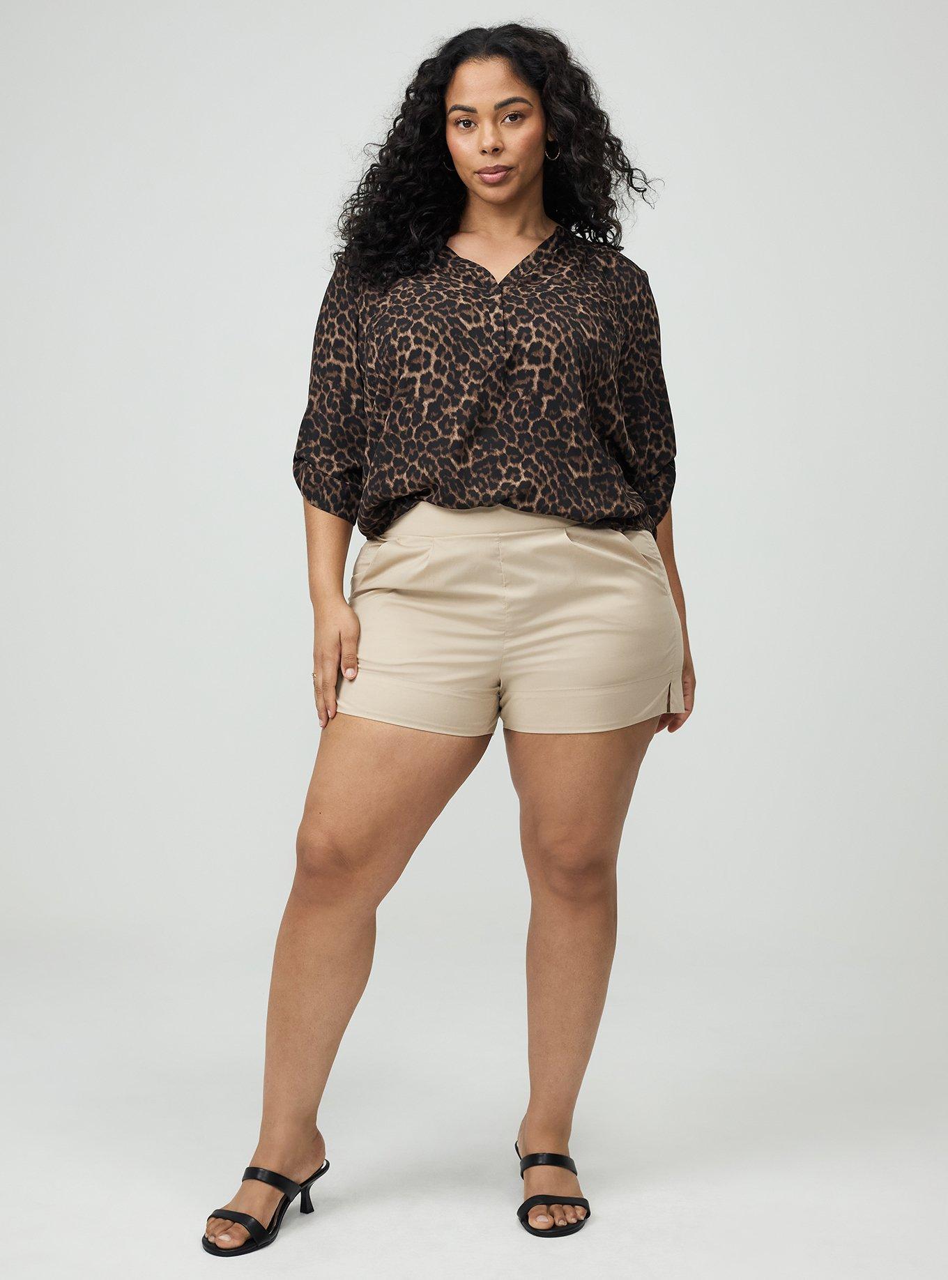 5'' Pull-On Poplin Short, VINTAGE KHAKI, hi-res