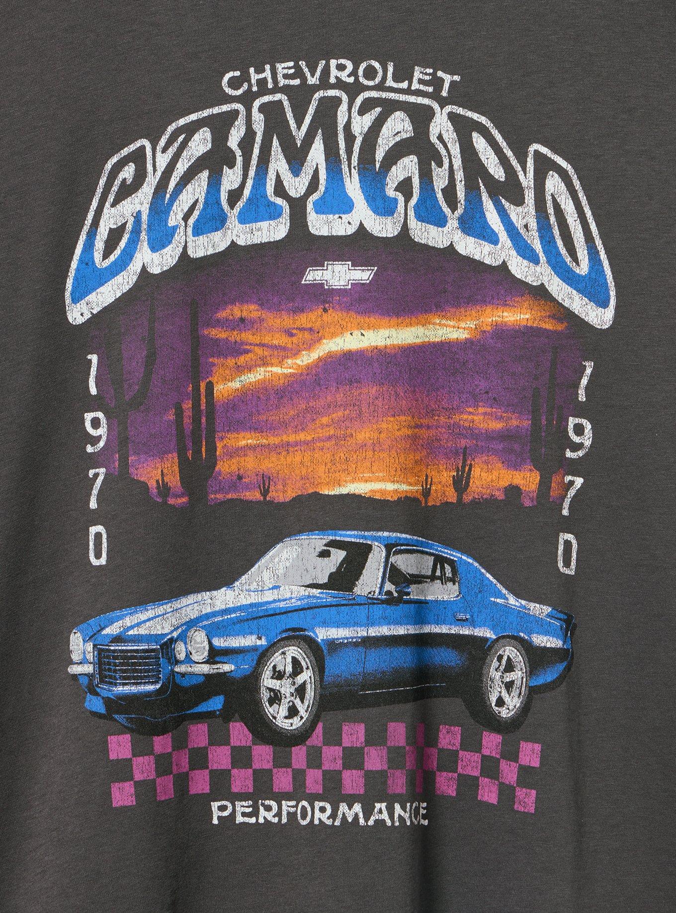 Chevrolet Camaro Classic Cotton Crew Tee, CAMARO 1970 VINTAGE BLACK, alternate