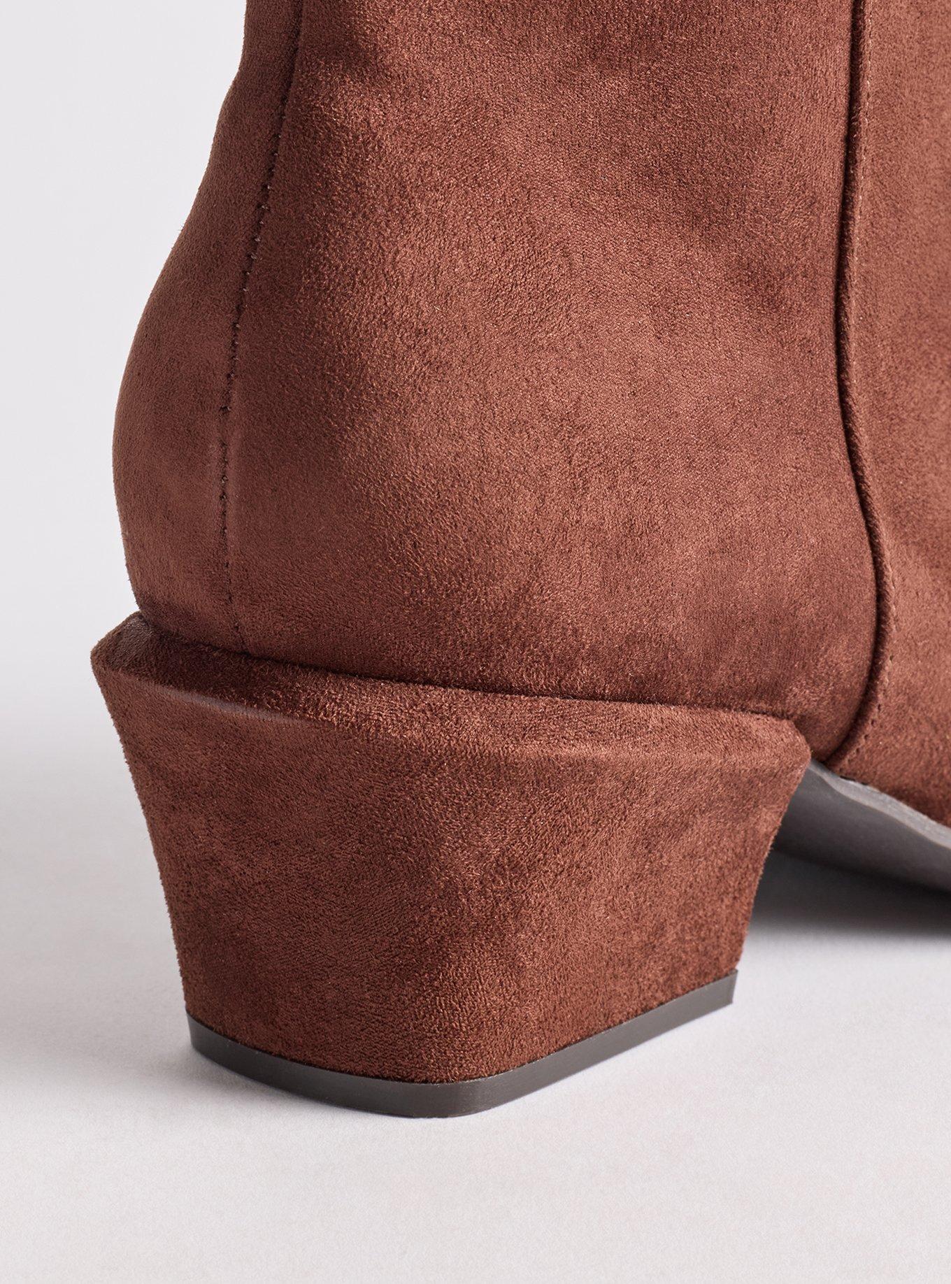 Snip Toe Bootie (WW), BROWN, alternate