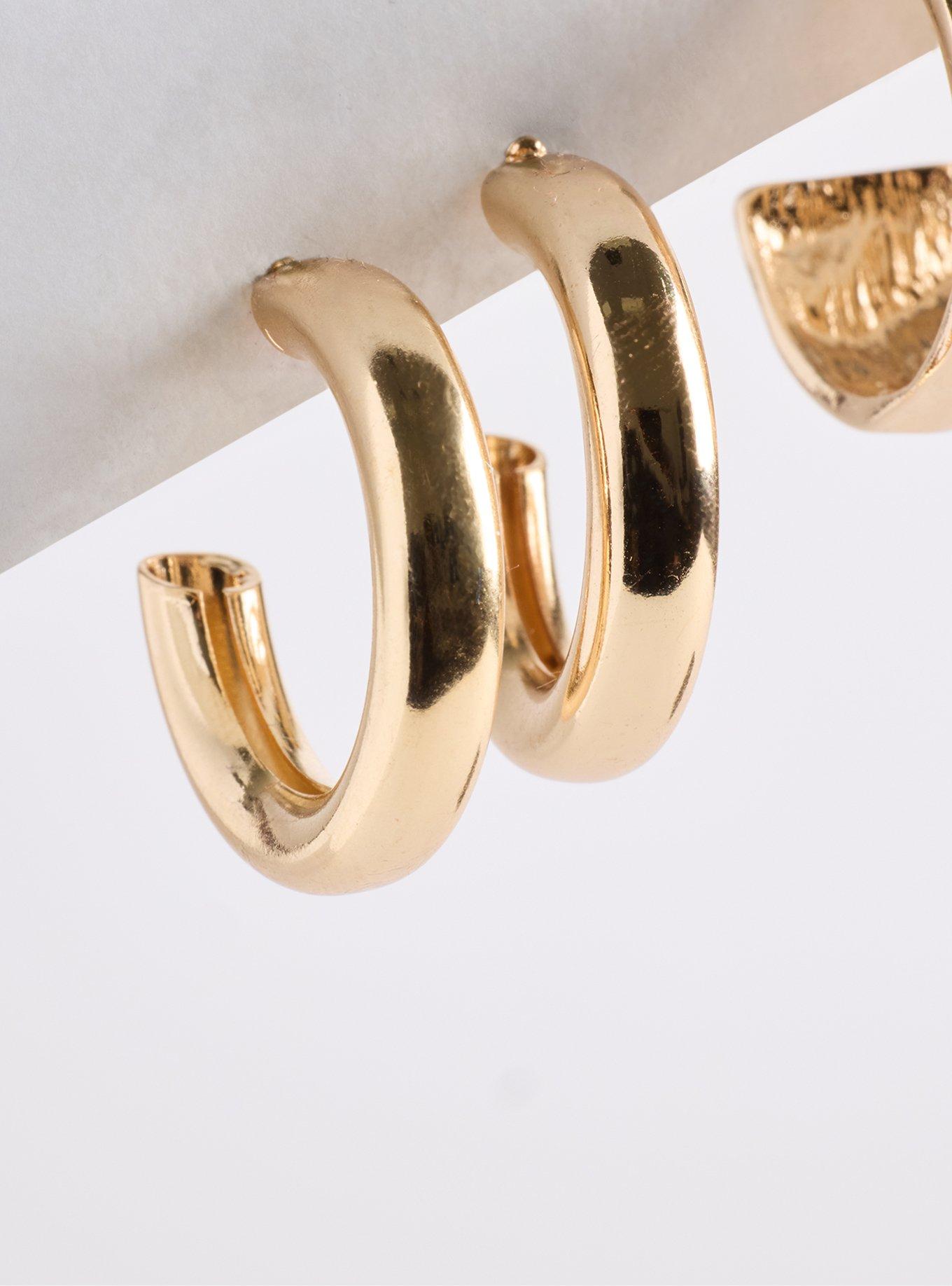 Small Hoop Earring Set, , alternate
