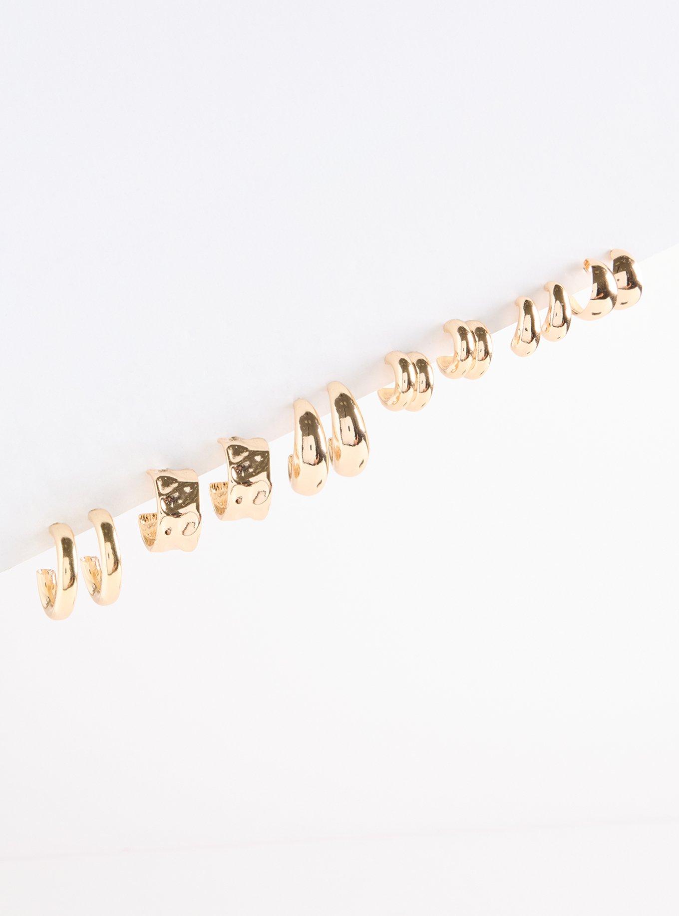 Small Hoop Earring Set, , hi-res
