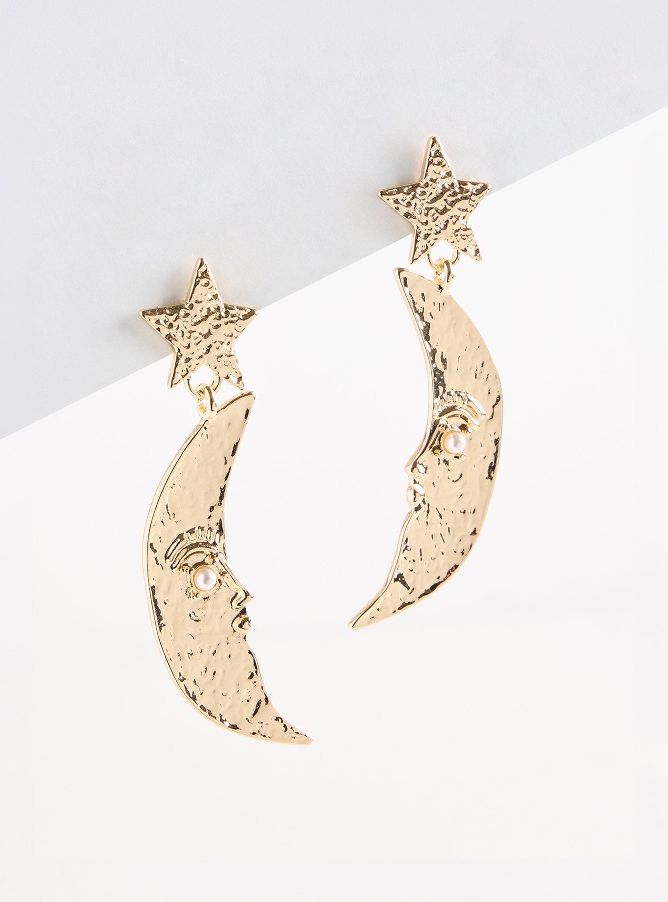 Moon Celestial Statement Earring, , hi-res