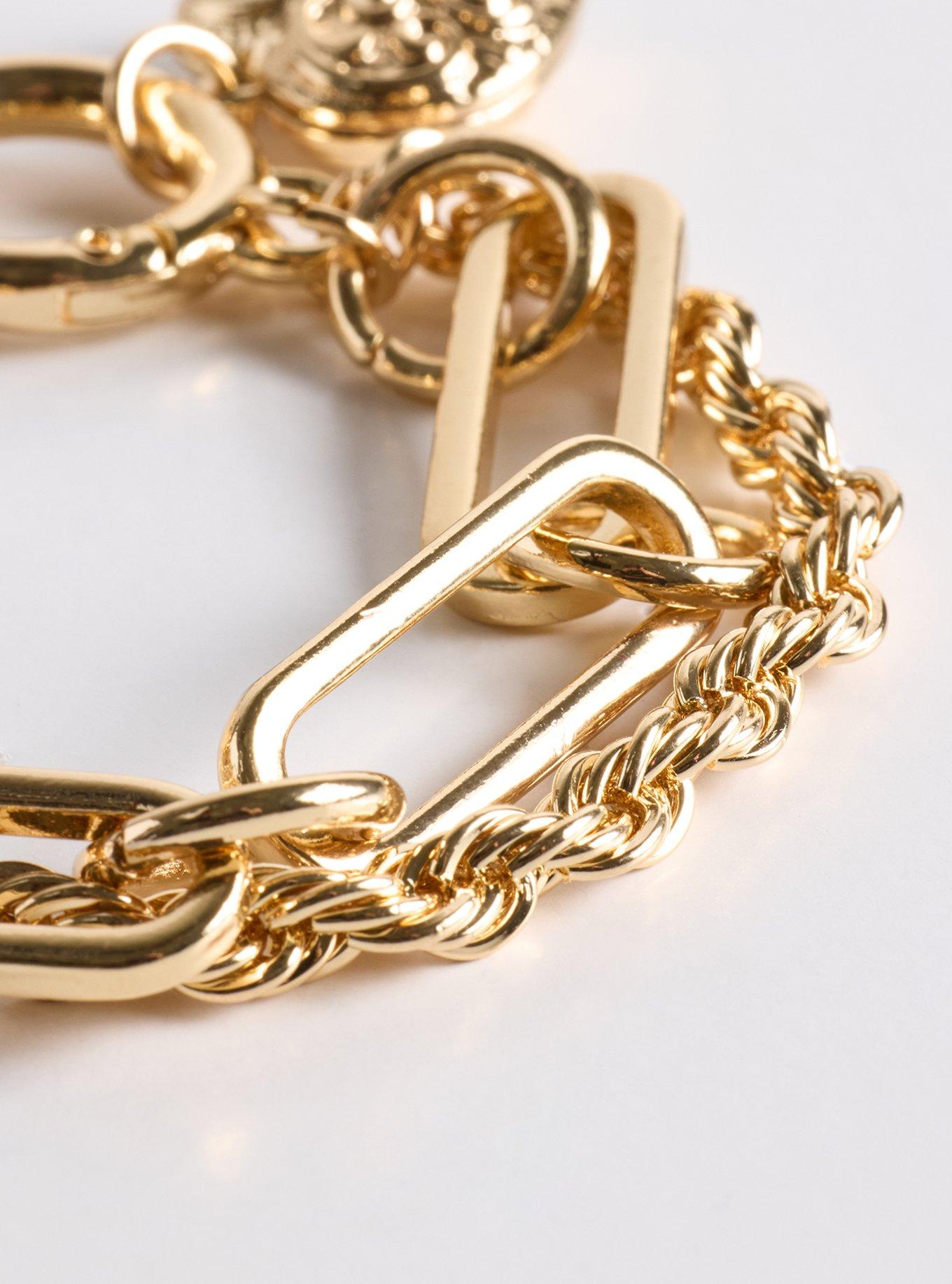 Plus Size Link Heart Locket Bracelet, , alternate