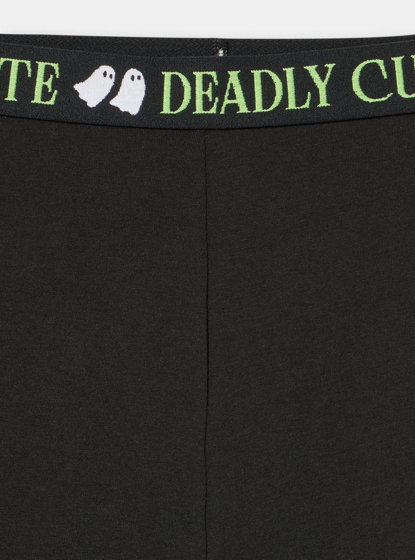 Cotton High-Rise Shortie Panty, DEADLY CUTE RICH BLACK, alternate