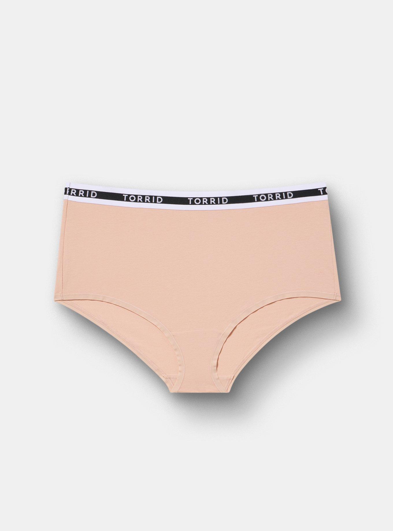 5-Pack Cotton Mid-Rise Logo Brief Panty, MULTI, alternate