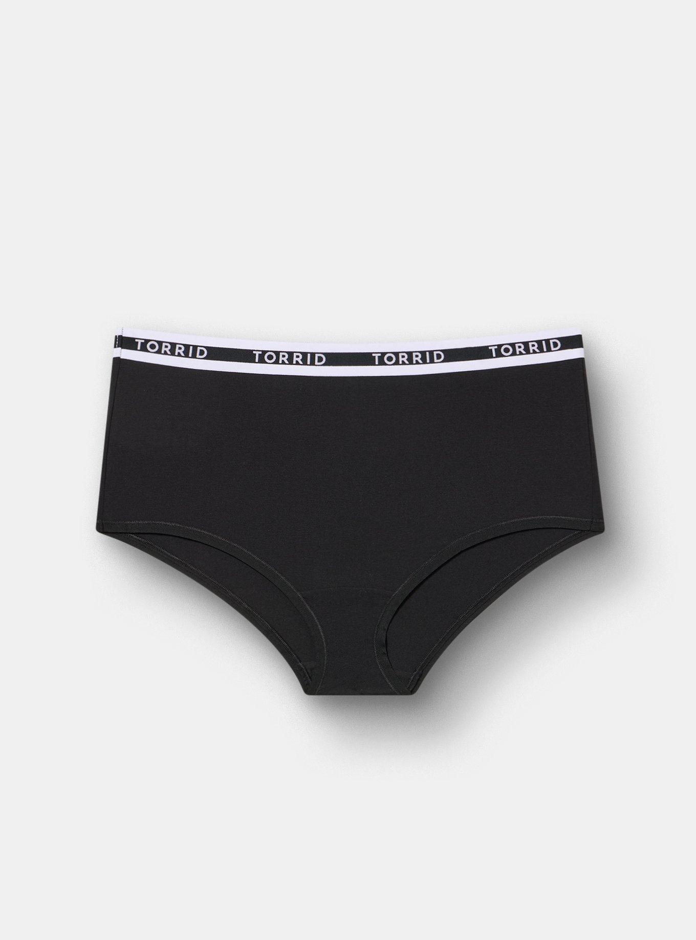 5-Pack Cotton Mid-Rise Logo Brief Panty, MULTI, alternate