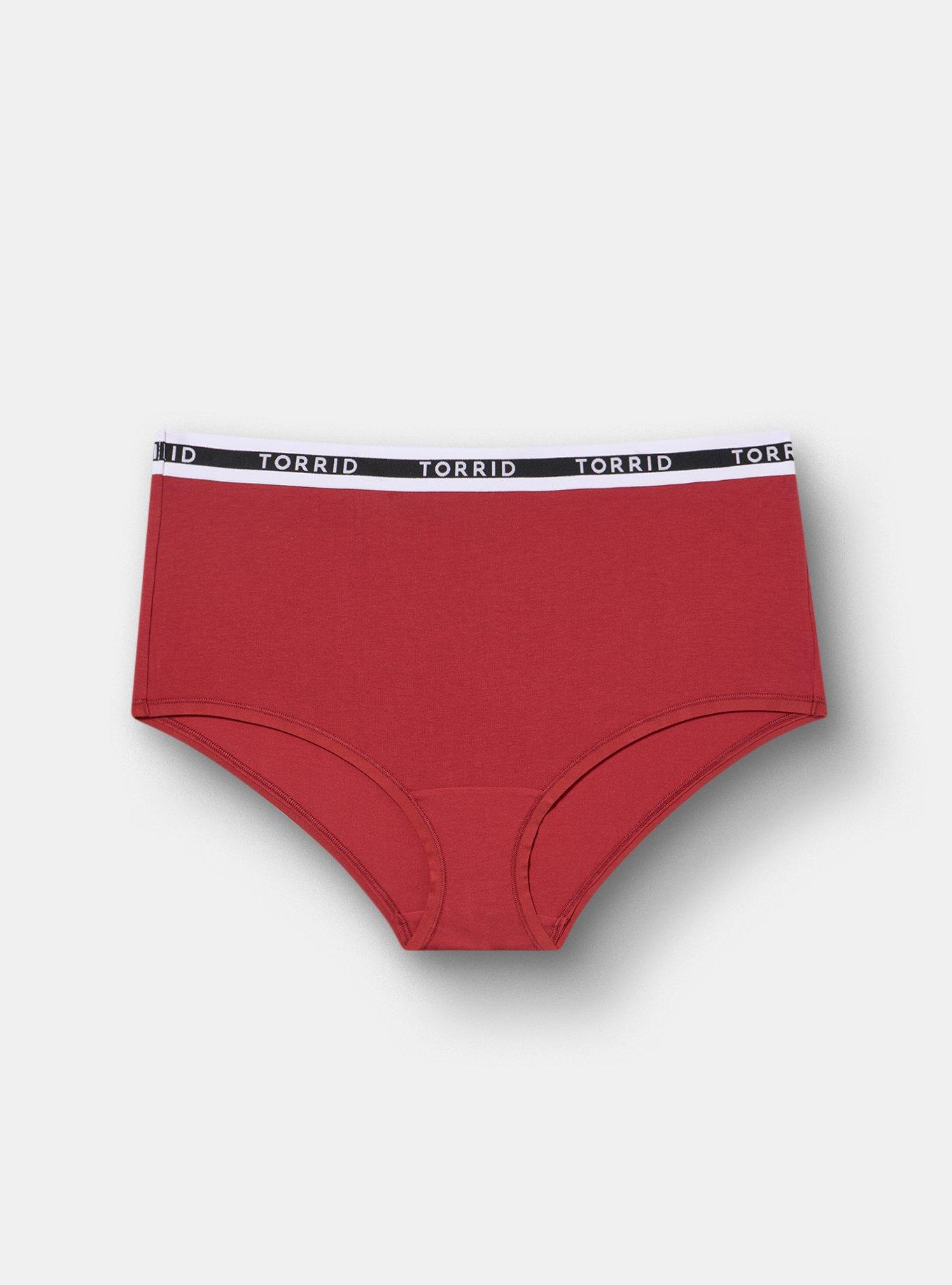 5-Pack Cotton Mid-Rise Logo Brief Panty, MULTI, alternate