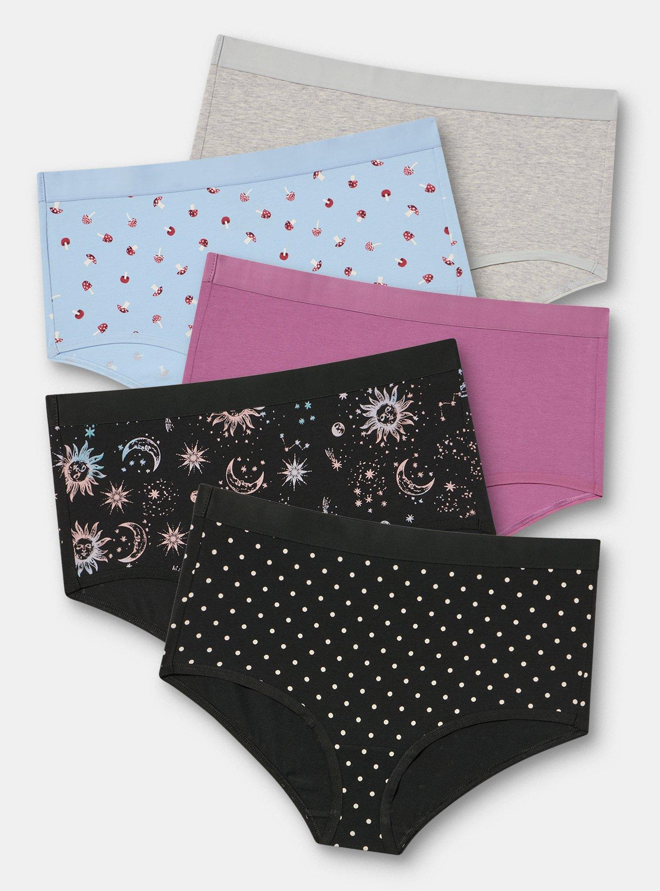 5-Pack Cotton Brief Panty, MULTI, hi-res