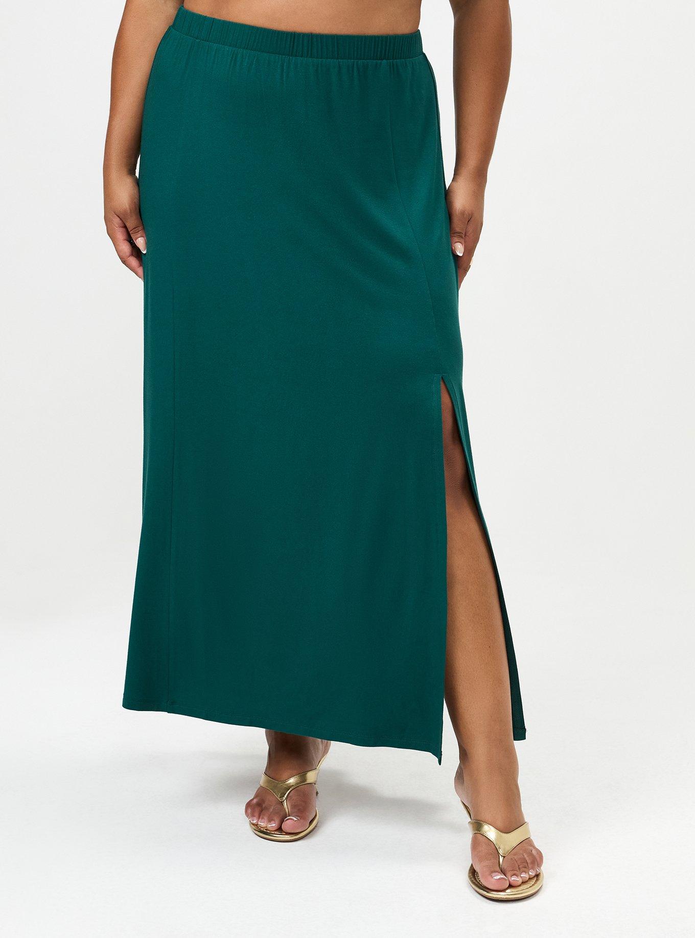 Super Soft Column Maxi Skirt, BOTANICAL GARDEN, alternate