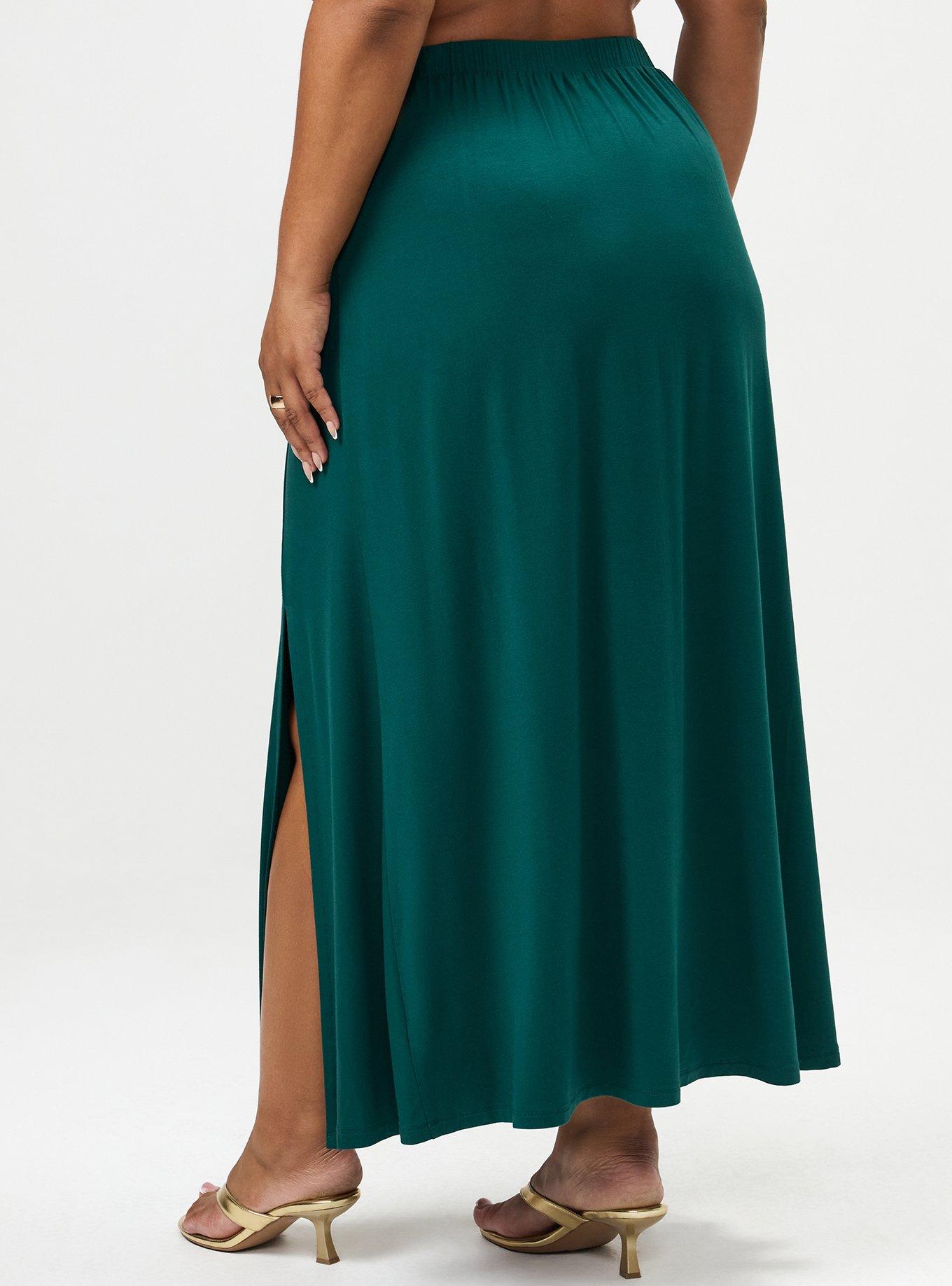 Super Soft Column Maxi Skirt, BOTANICAL GARDEN, alternate