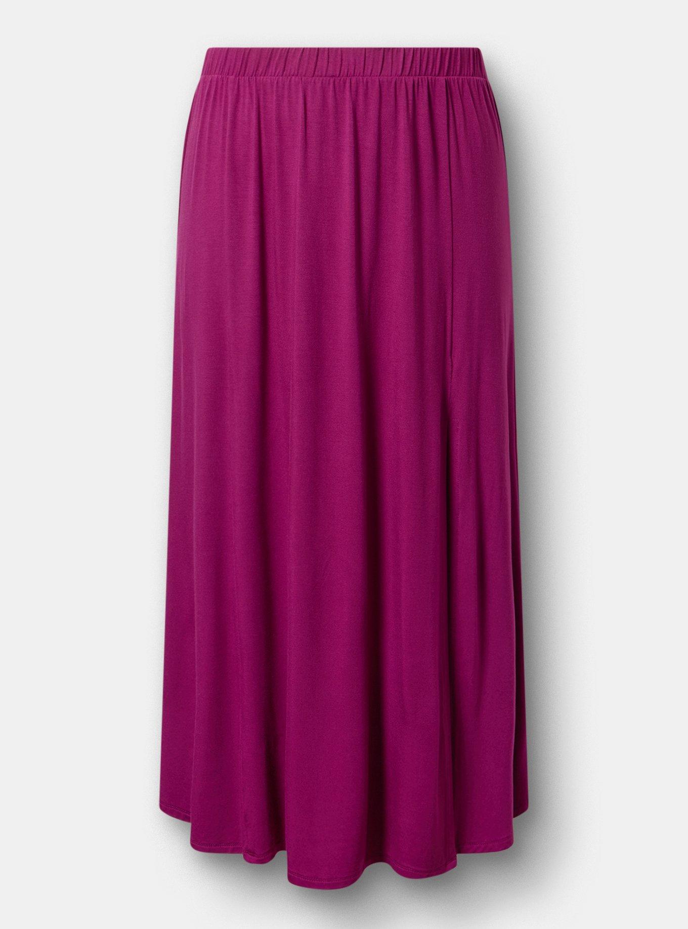 Super Soft Column Maxi Skirt, PLUM CASPIA, hi-res