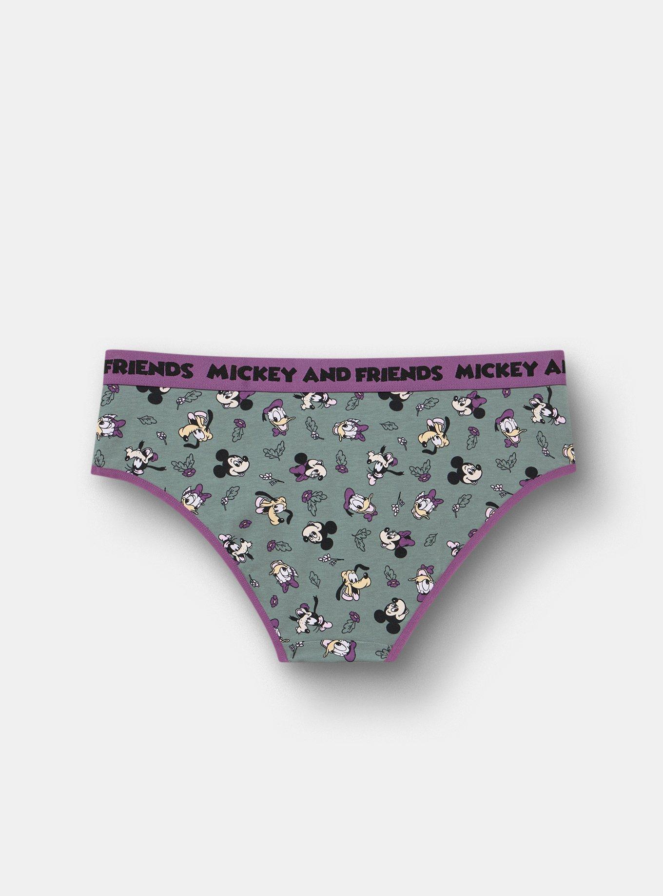 Mickey Mouse Mid-Rise Cotton Hipster Panty, MULTI, alternate