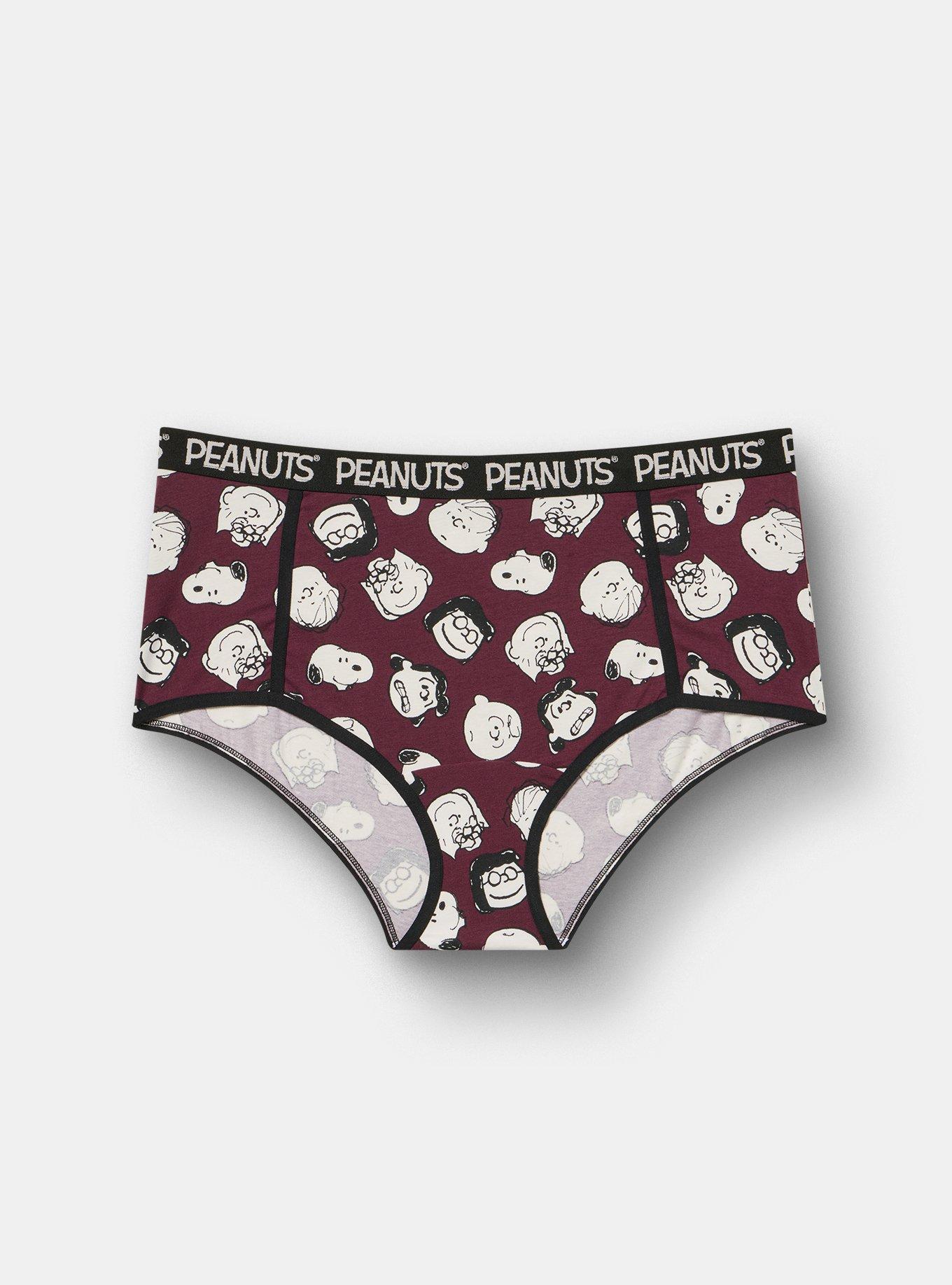 Peanuts Mid-Rise Cotton Brief Panty, MULTI, hi-res