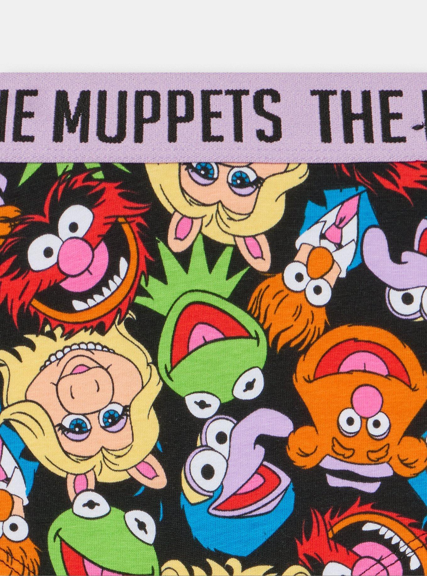 Muppets Mid-Rise Cotton Boyshort Panty, MULTI, alternate