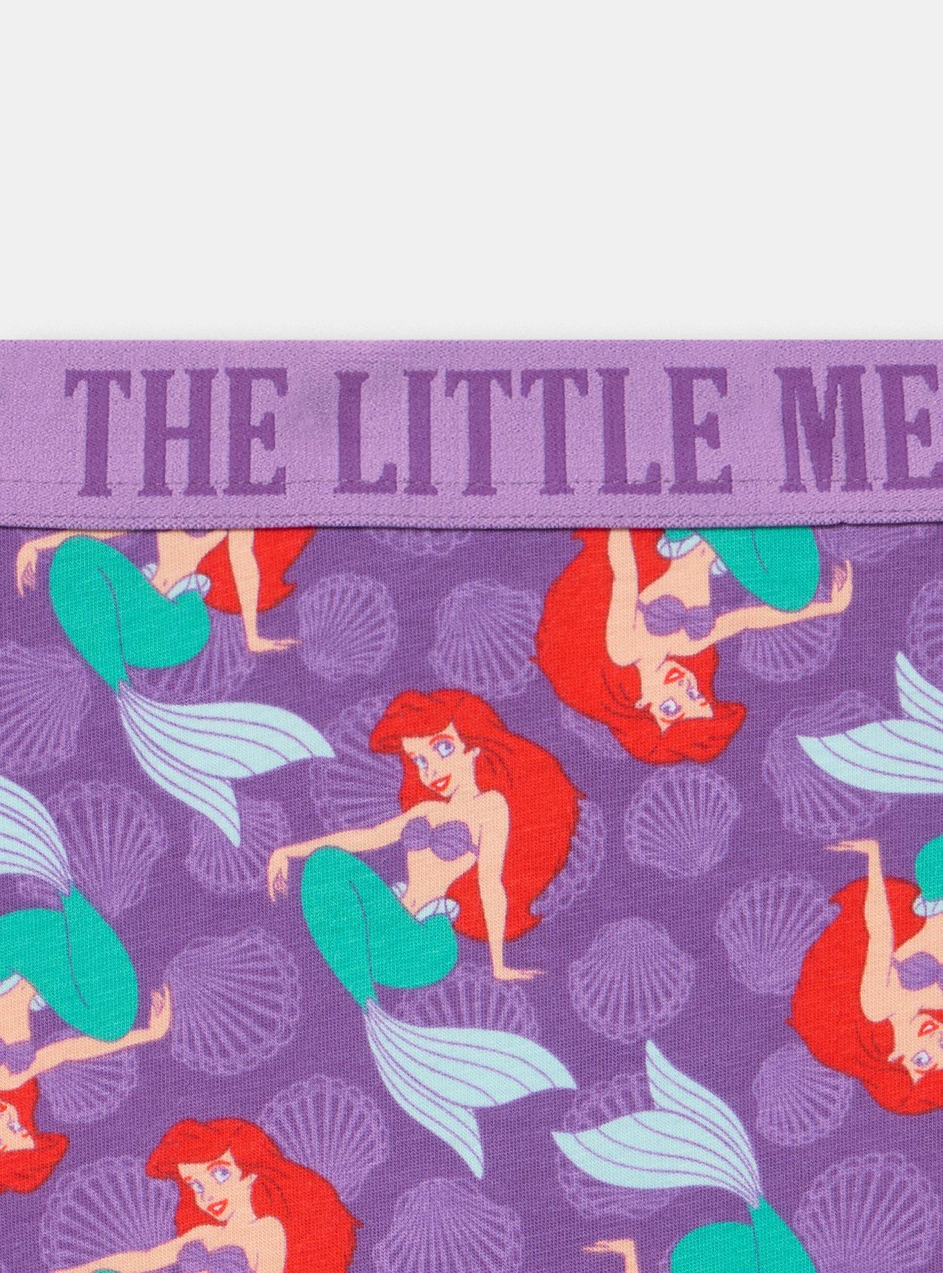 The Little Mermaid Mid-Rise Cotton Brief Panty, MULTI, alternate