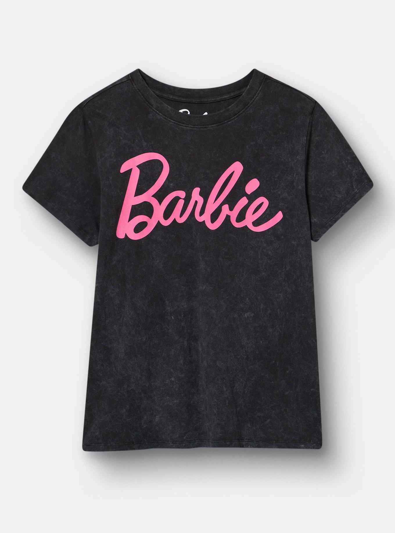 Barbie Classic Cotton Tee, BLACK MINERAL WASH, hi-res