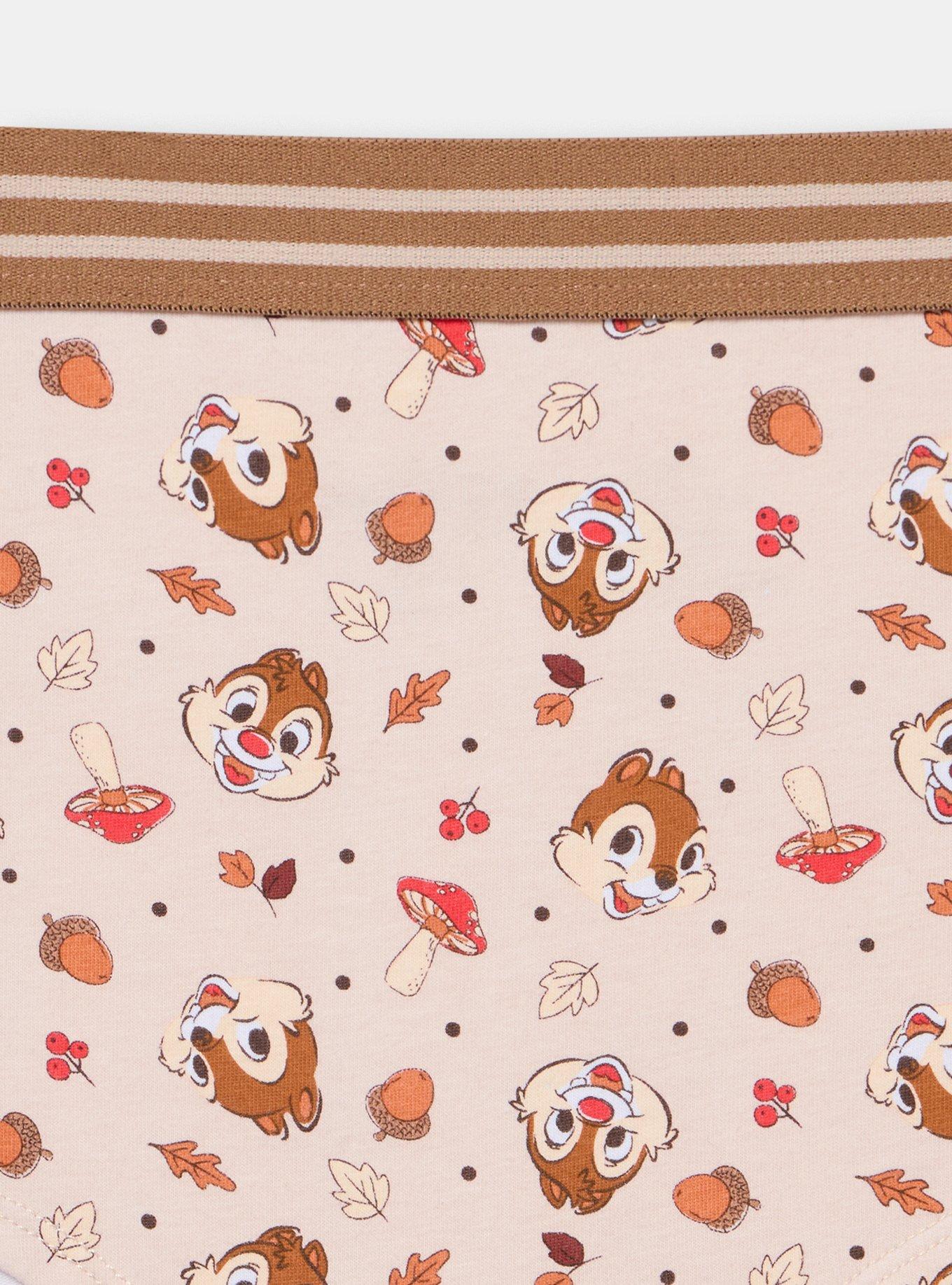 Chip 'n' Dale Mid-Rise Cotton Boyshort Panty, MULTI, alternate