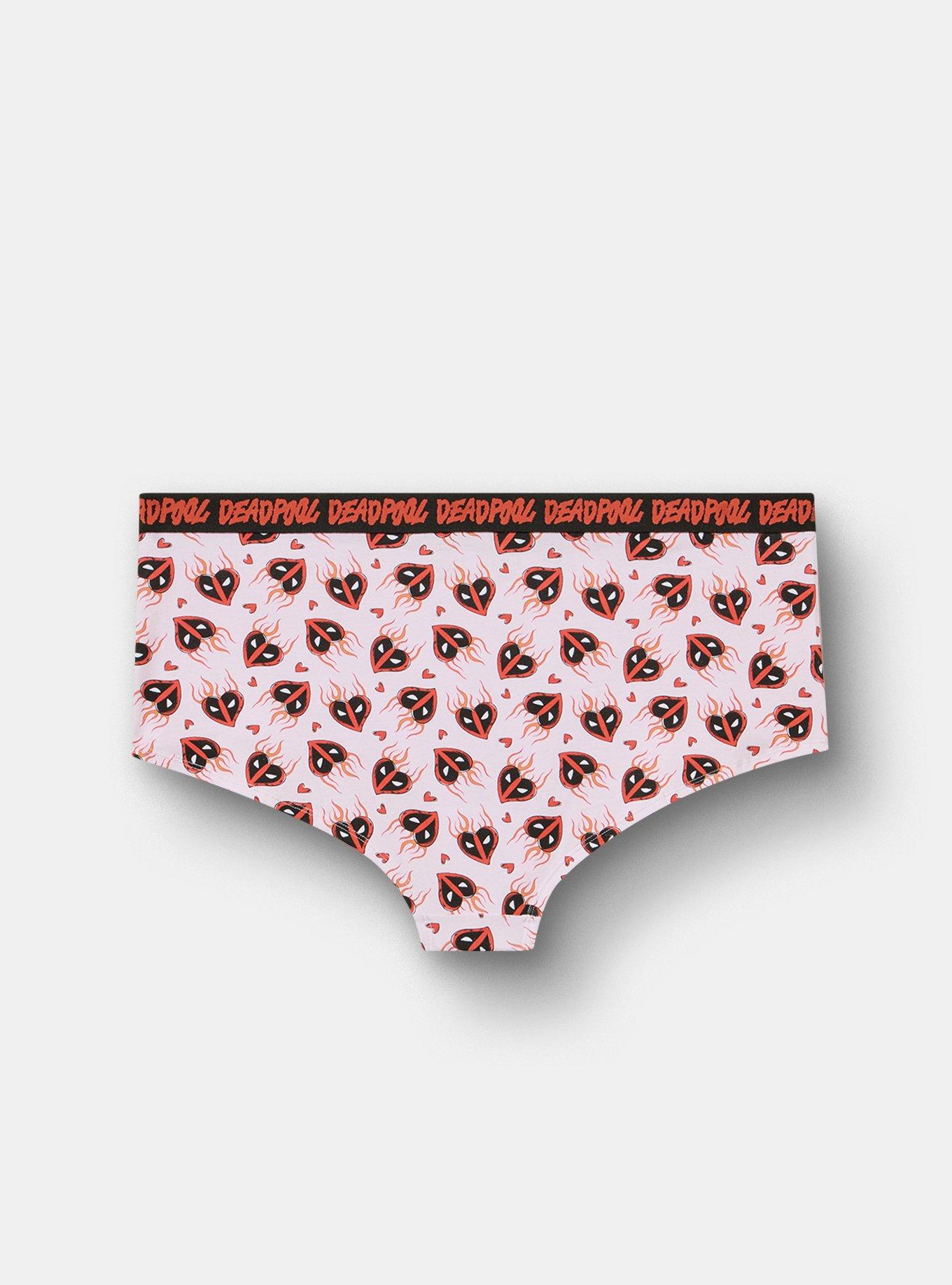 Deadpool Mid-Rise Cotton Boyshort Paty, MULTI, alternate