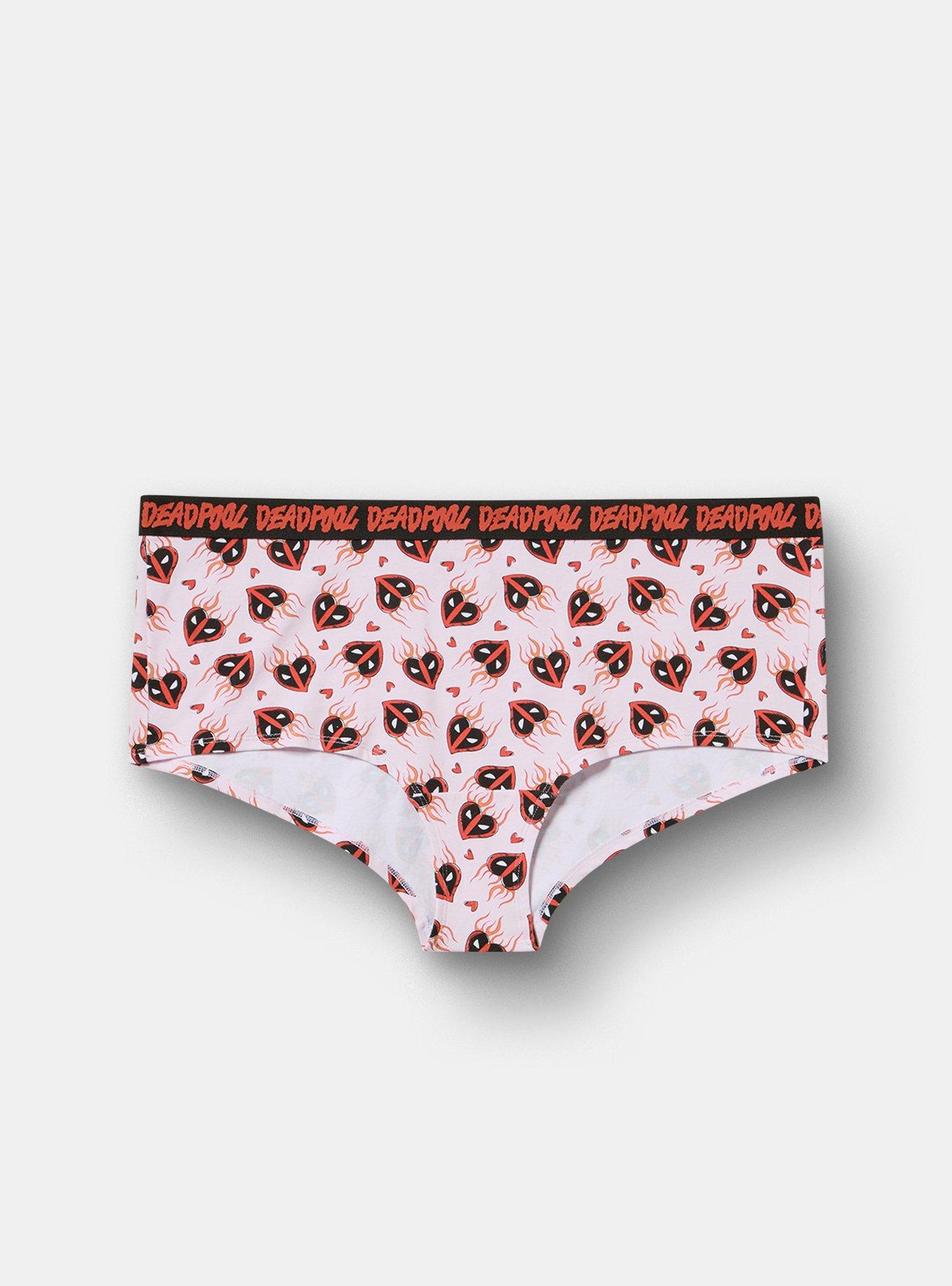 Deadpool Mid-Rise Cotton Boyshort Paty, MULTI, hi-res