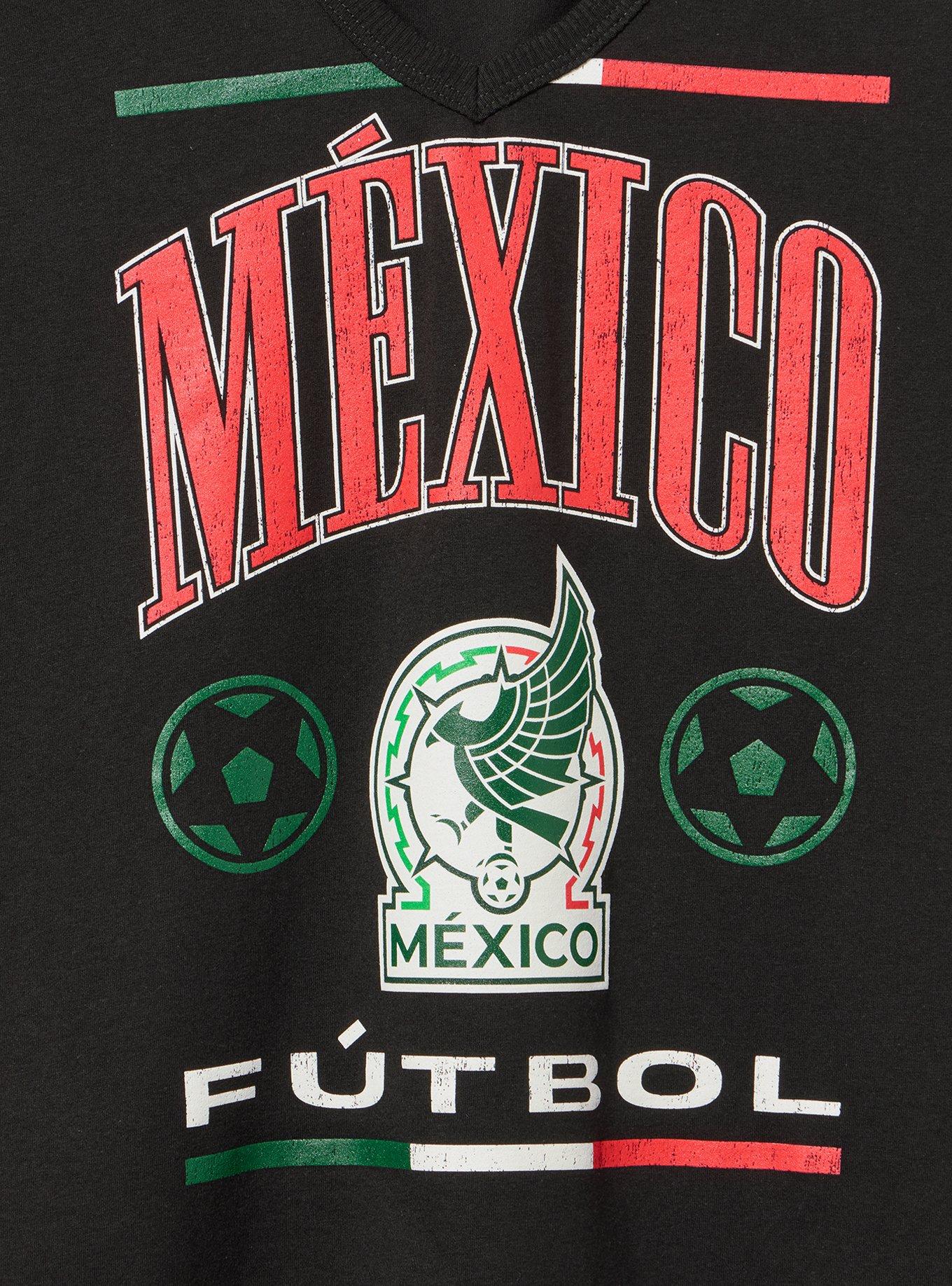 FIFA Team Mexico Classic Cotton V-Neck Tank, DEEP BLACK, alternate