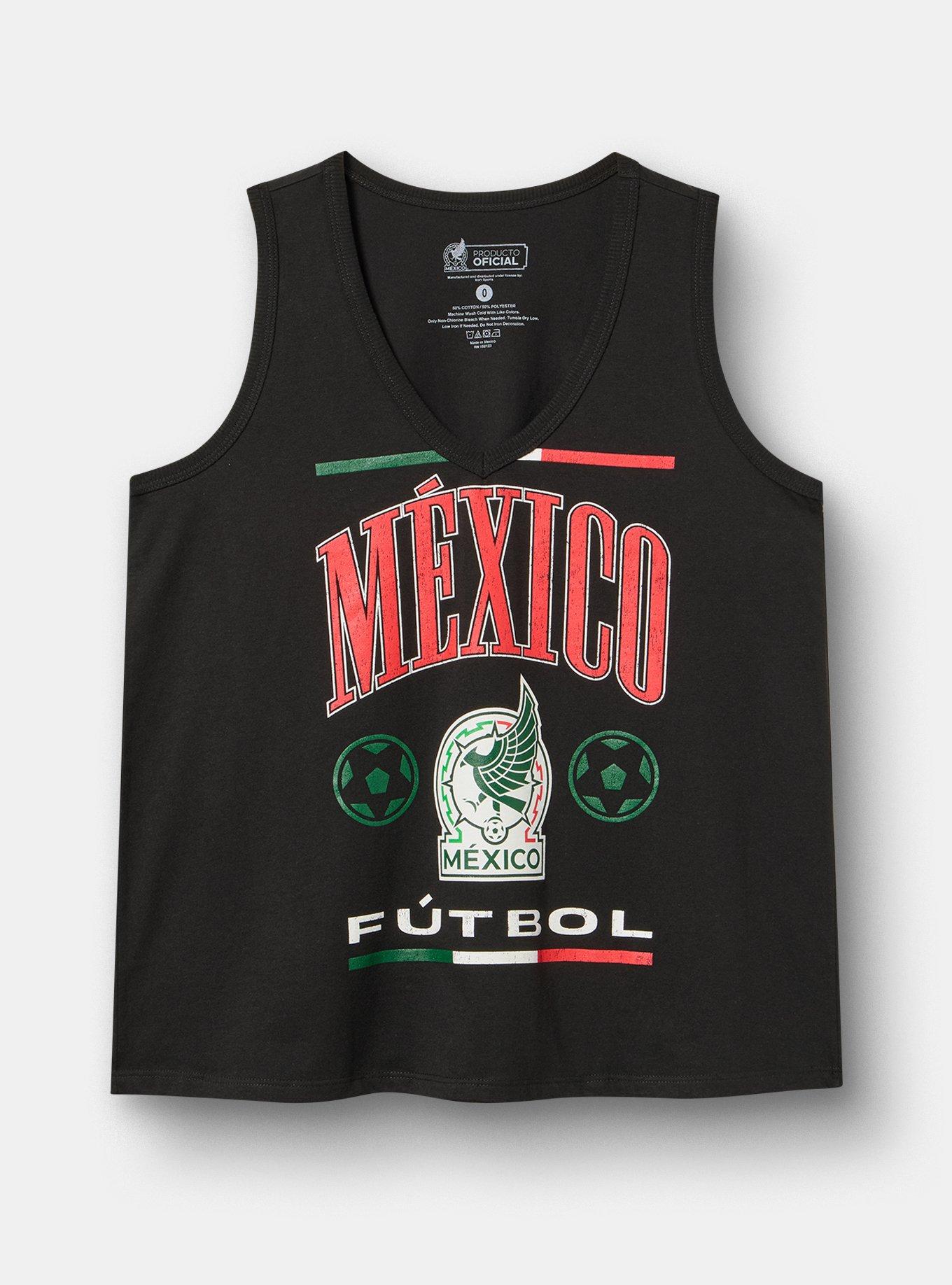 Team Mexico Classic Cotton V-Neck Tank, DEEP BLACK, hi-res