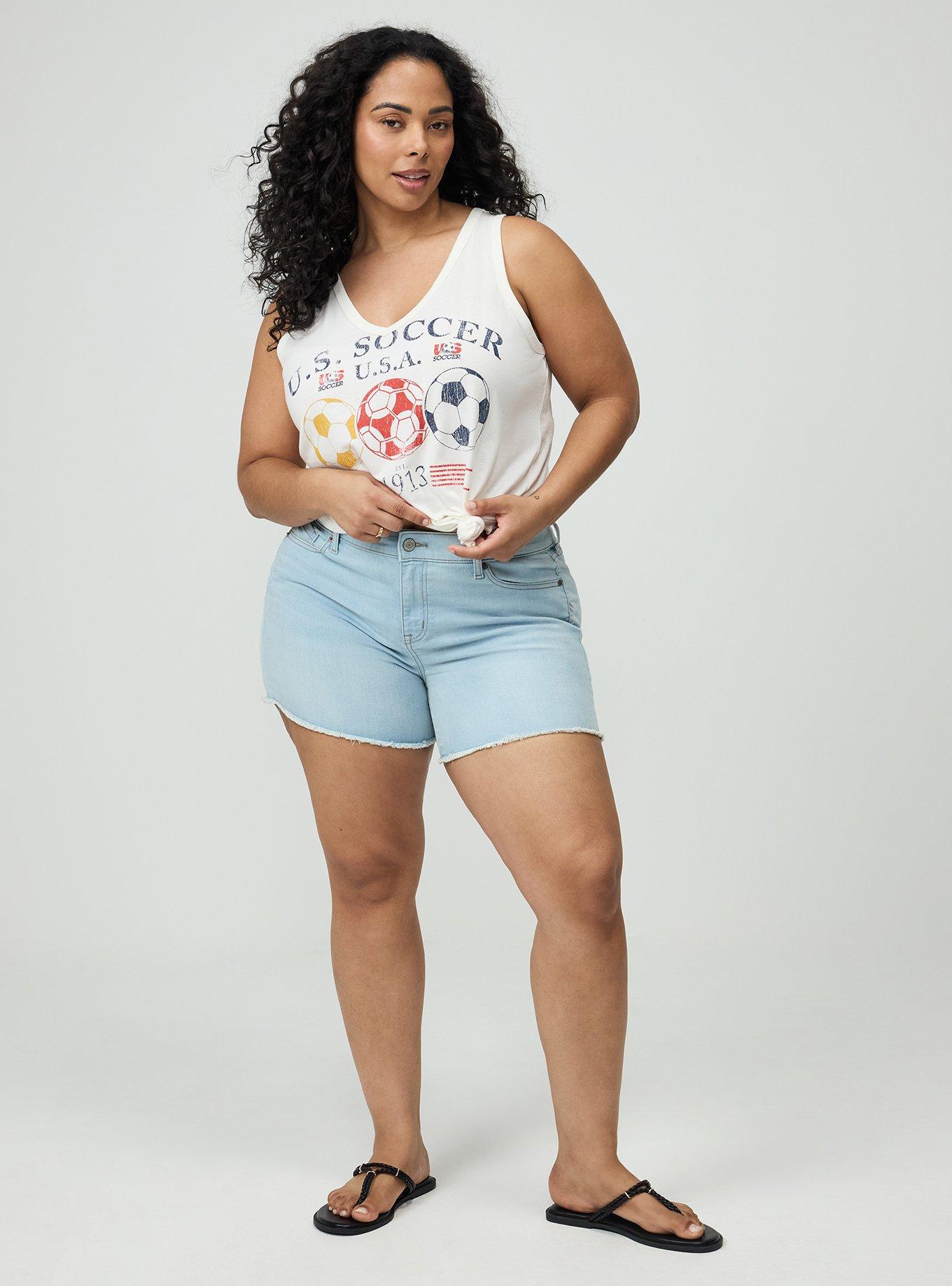 FIFA Team USA Classic Cotton V-Neck Tank, WHISPER WHITE, alternate
