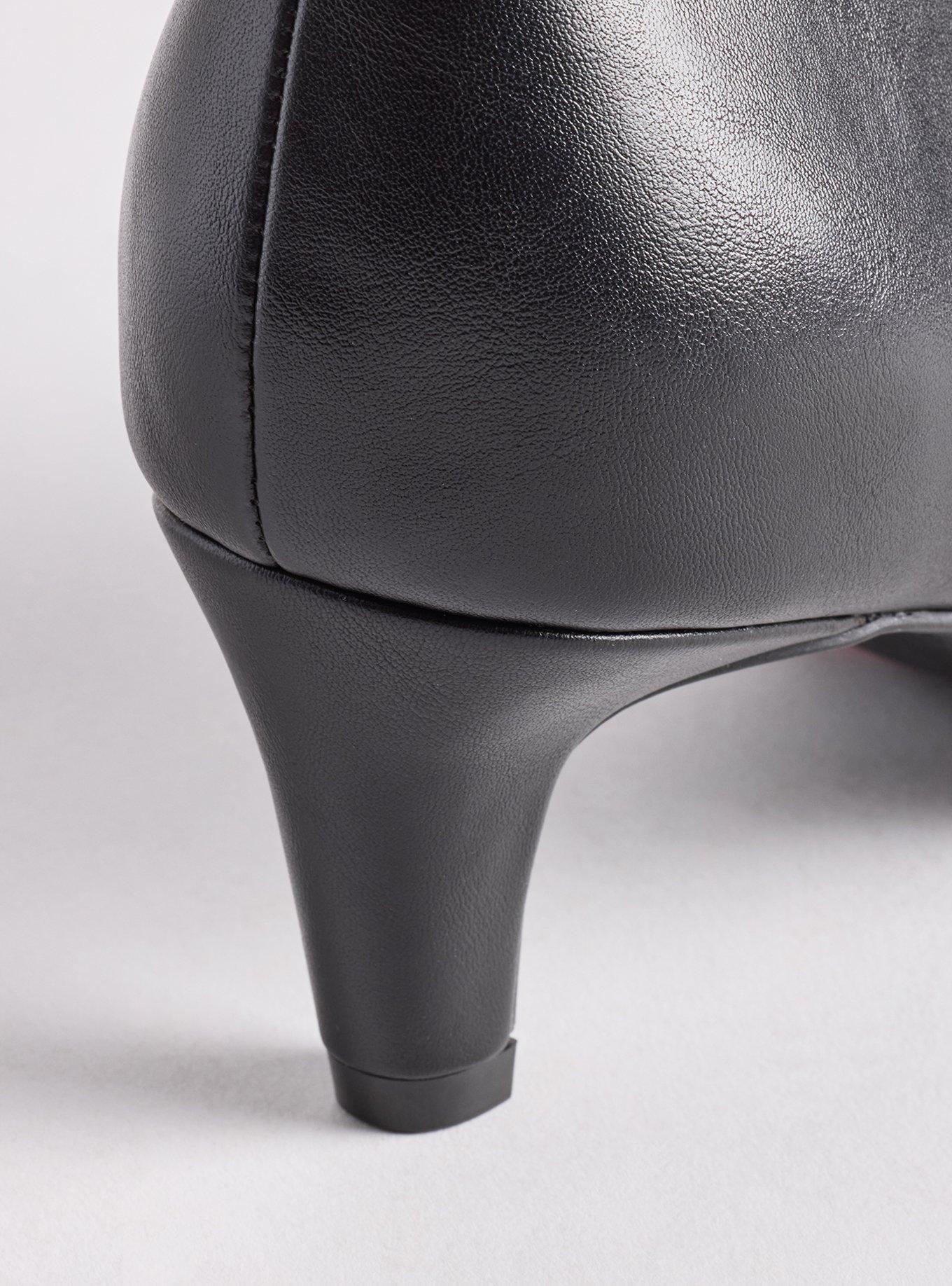 Kitten Heel Bootie (WW), BLACK, alternate