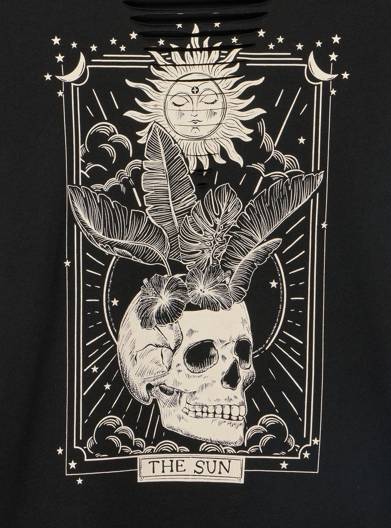 Heritage Jersey Slash Front Tee, SKULL TAROT DEEP BLACK, alternate