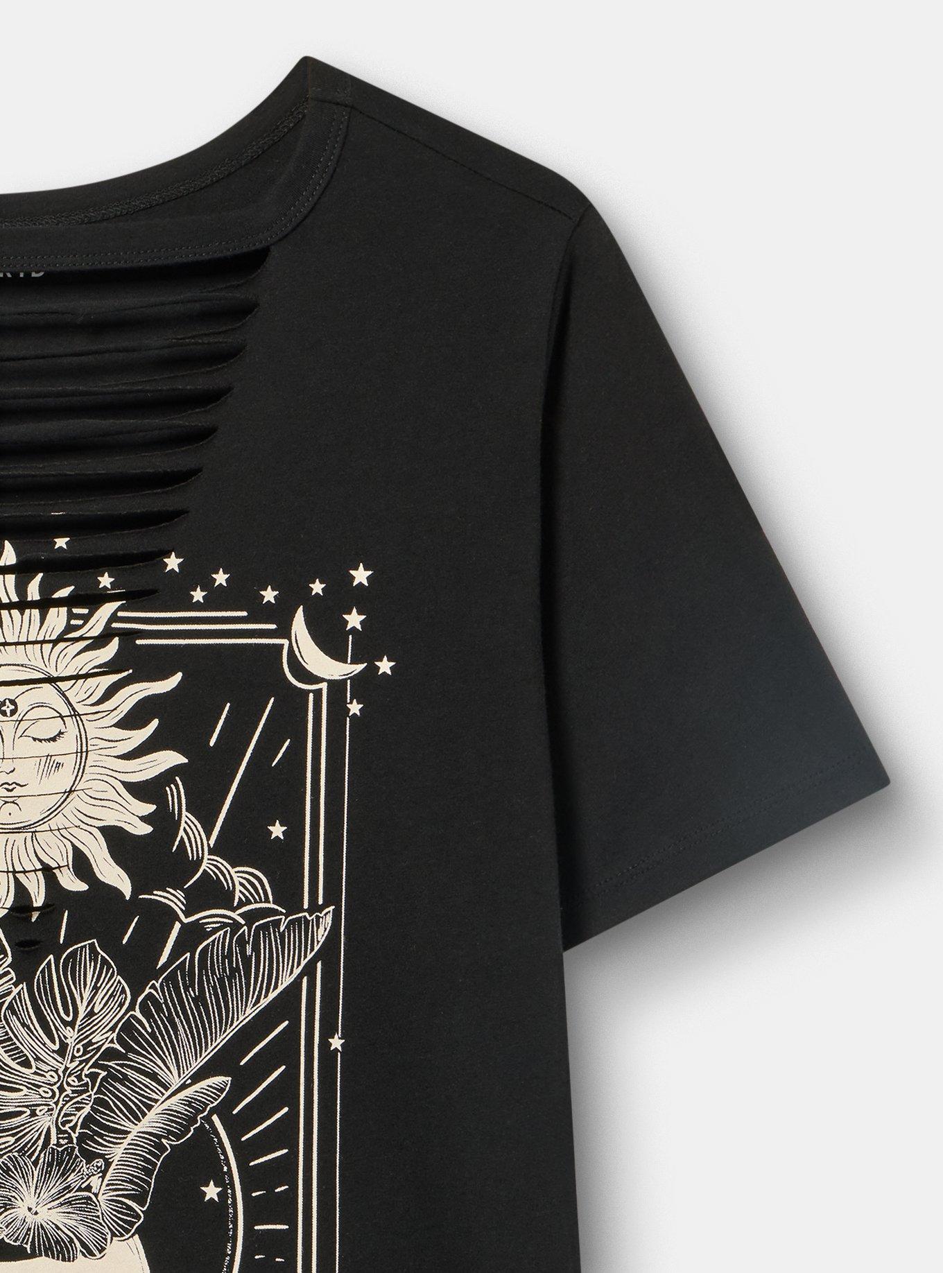 Heritage Jersey Slash Front Tee, SKULL TAROT DEEP BLACK, alternate